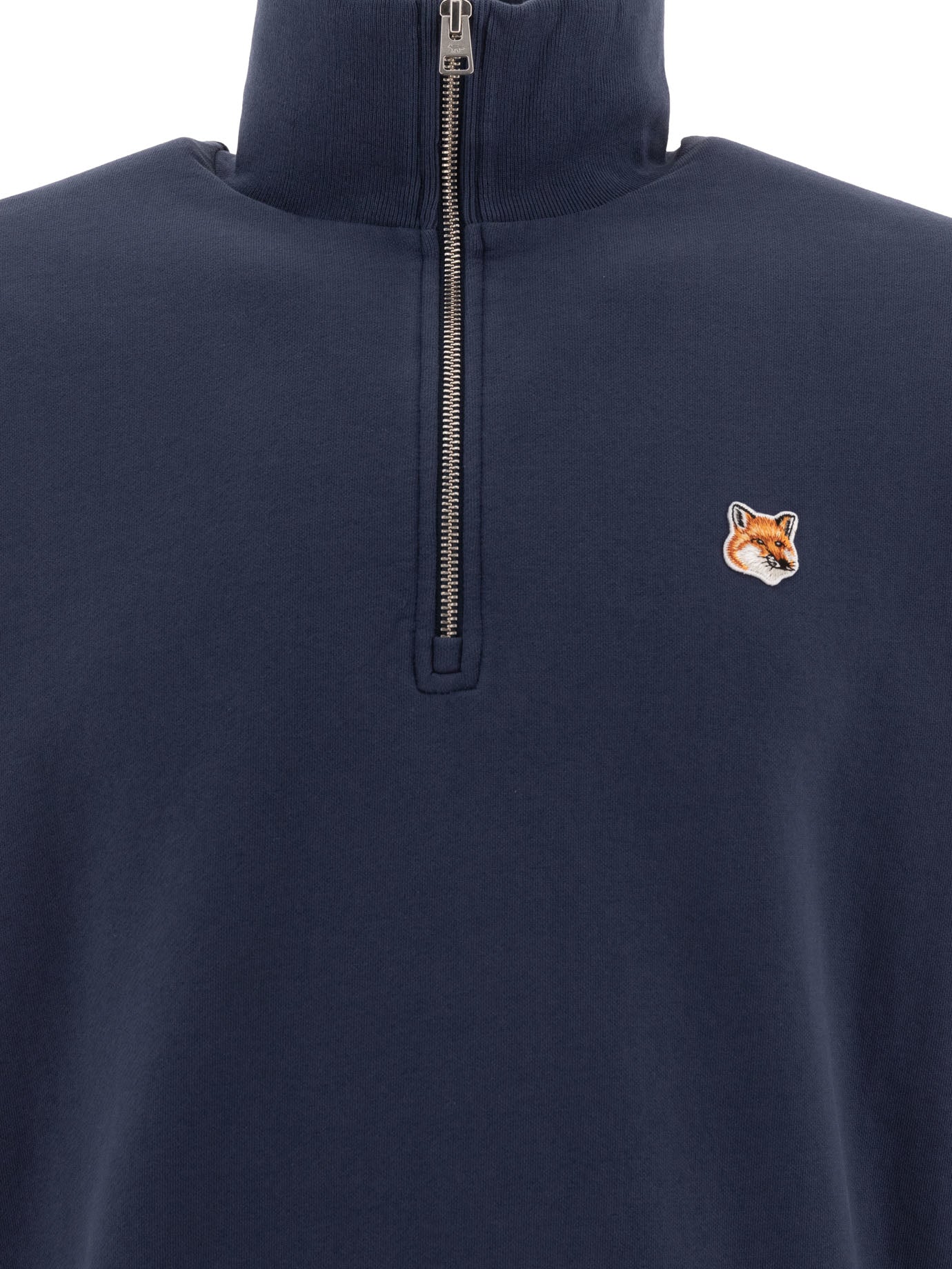 Maison Kitsuné Fox Head Half-Zip Sweatshirt