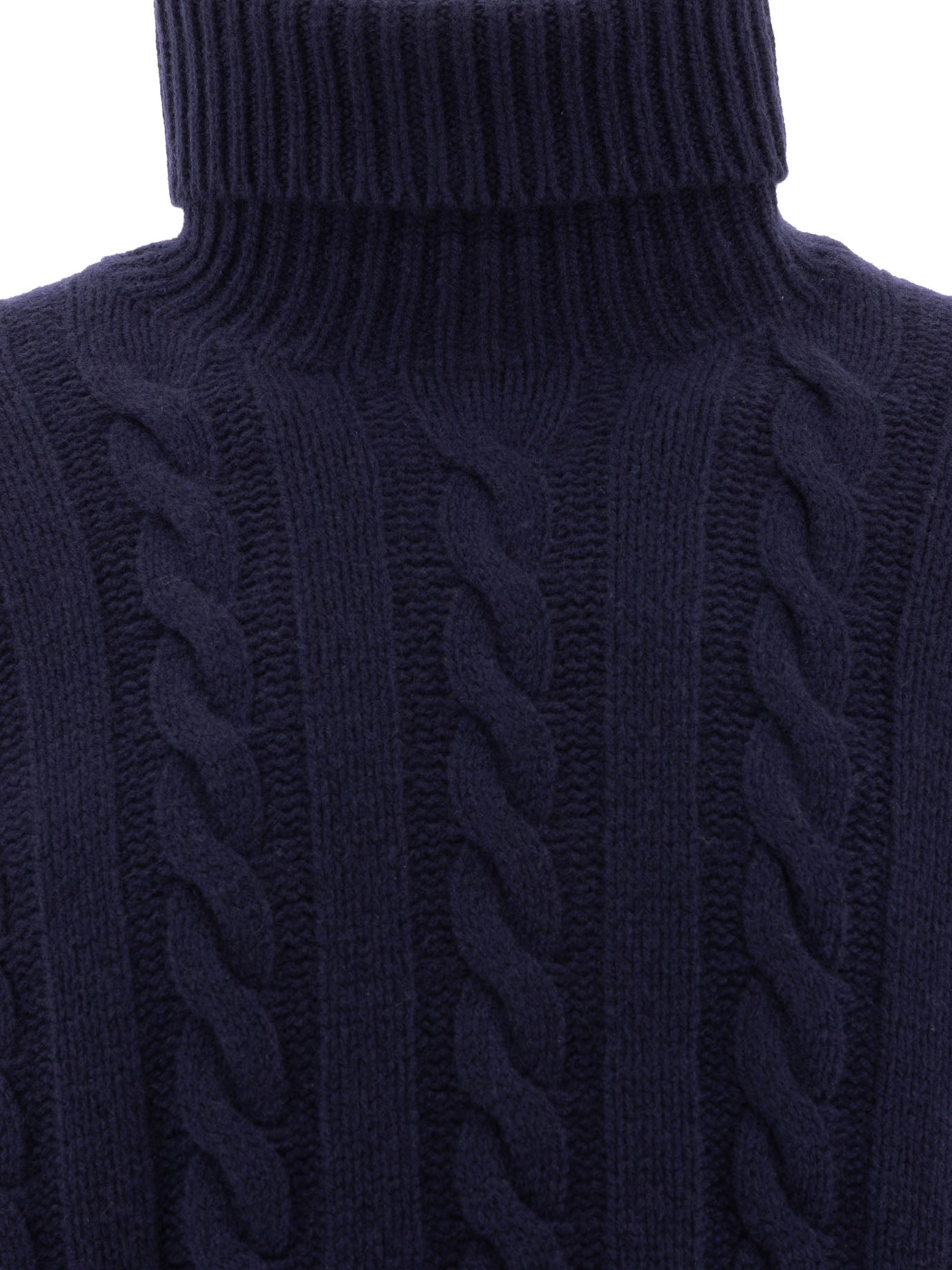 Polo Ralph Lauren Wool And Cashmere Cable-Knit Turtleneck Sweater