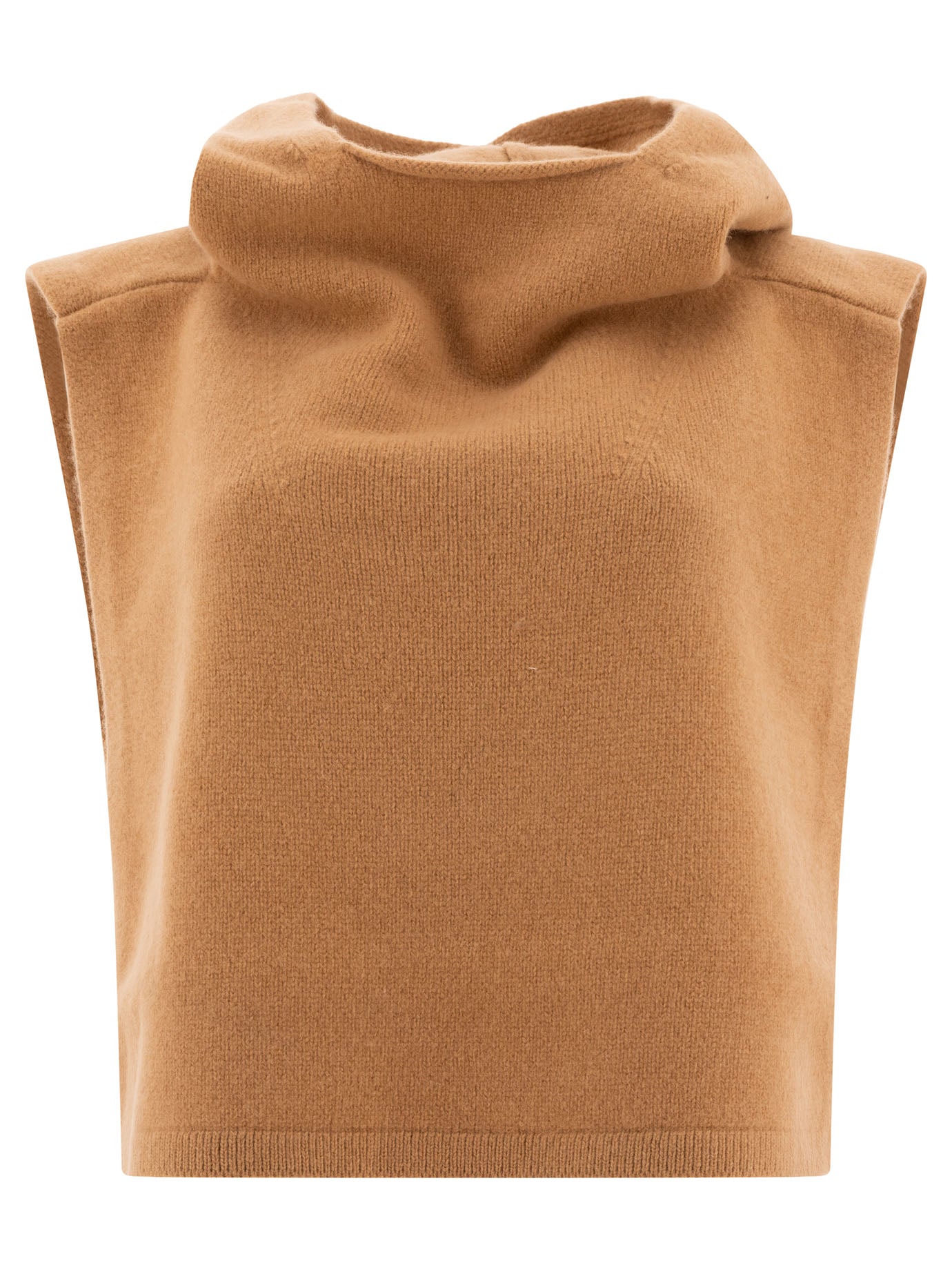 Toteme Hooded Bib In Wool And Cashmere