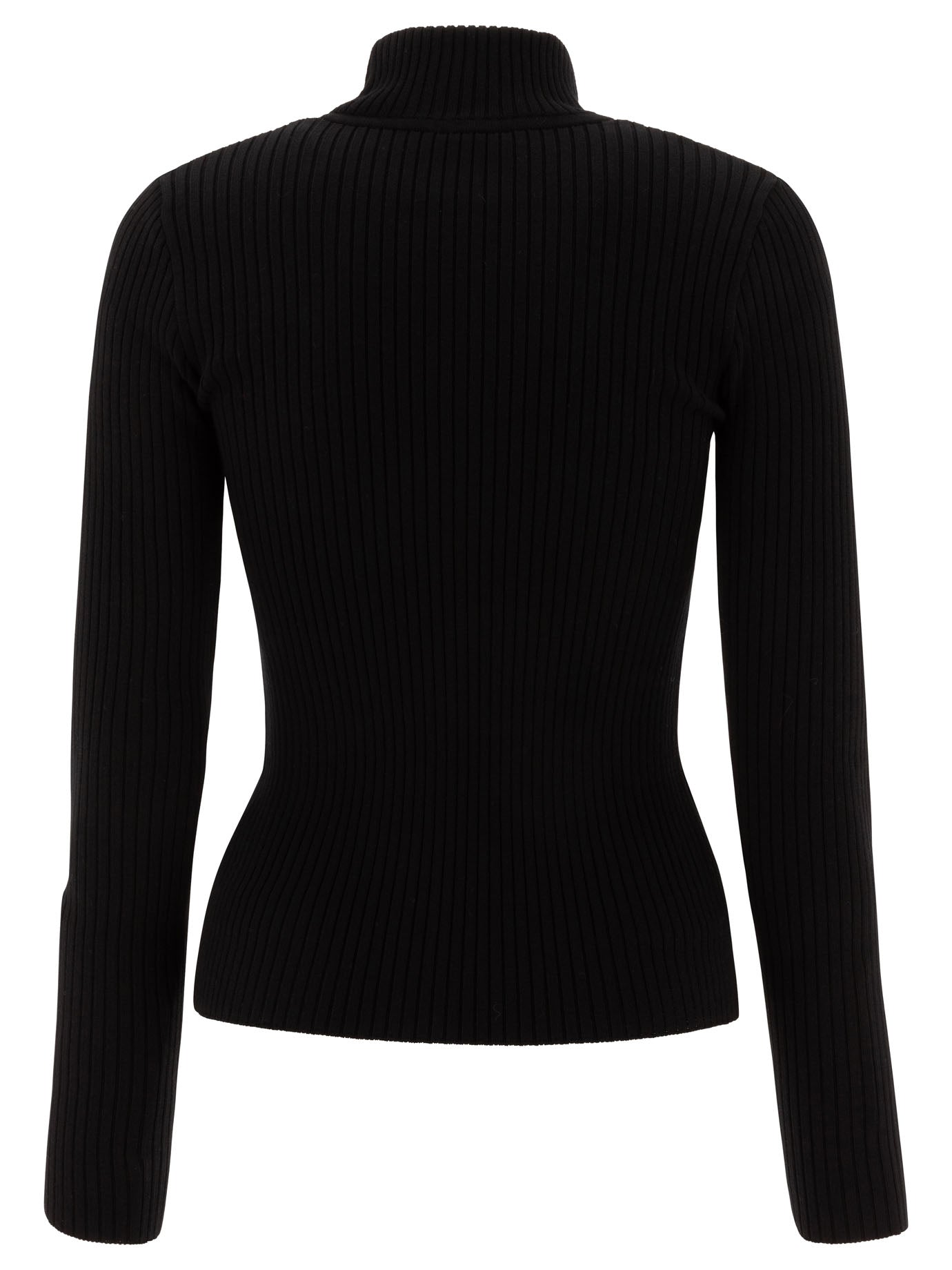 Courrèges Reedition Ribbed Sweater With Logo