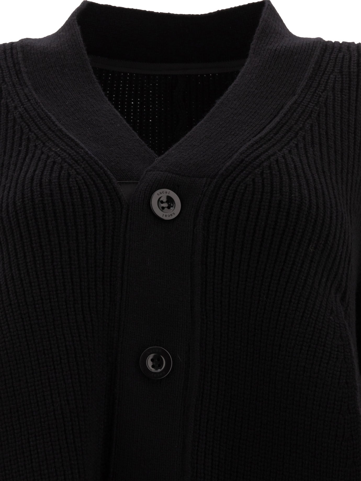 Sacai Wool Knit Cardigan