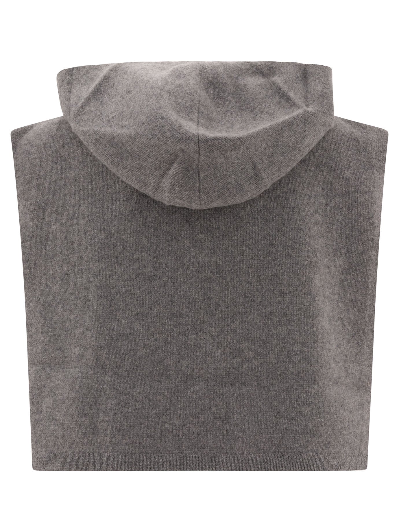 Toteme Hooded Bib In Wool And Cashmere