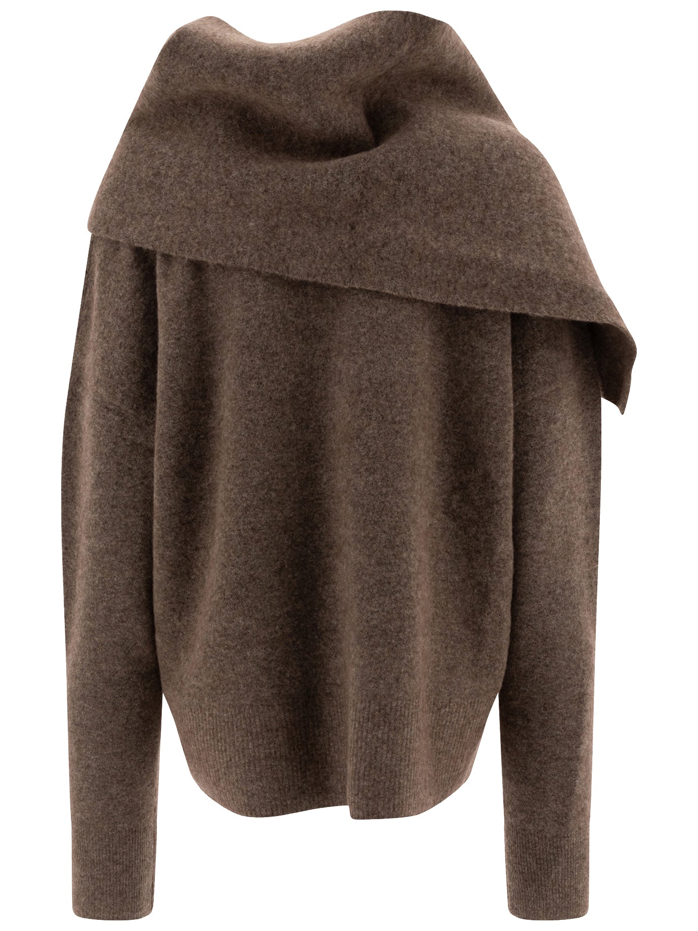 Toteme Draped-Scarf Sweater