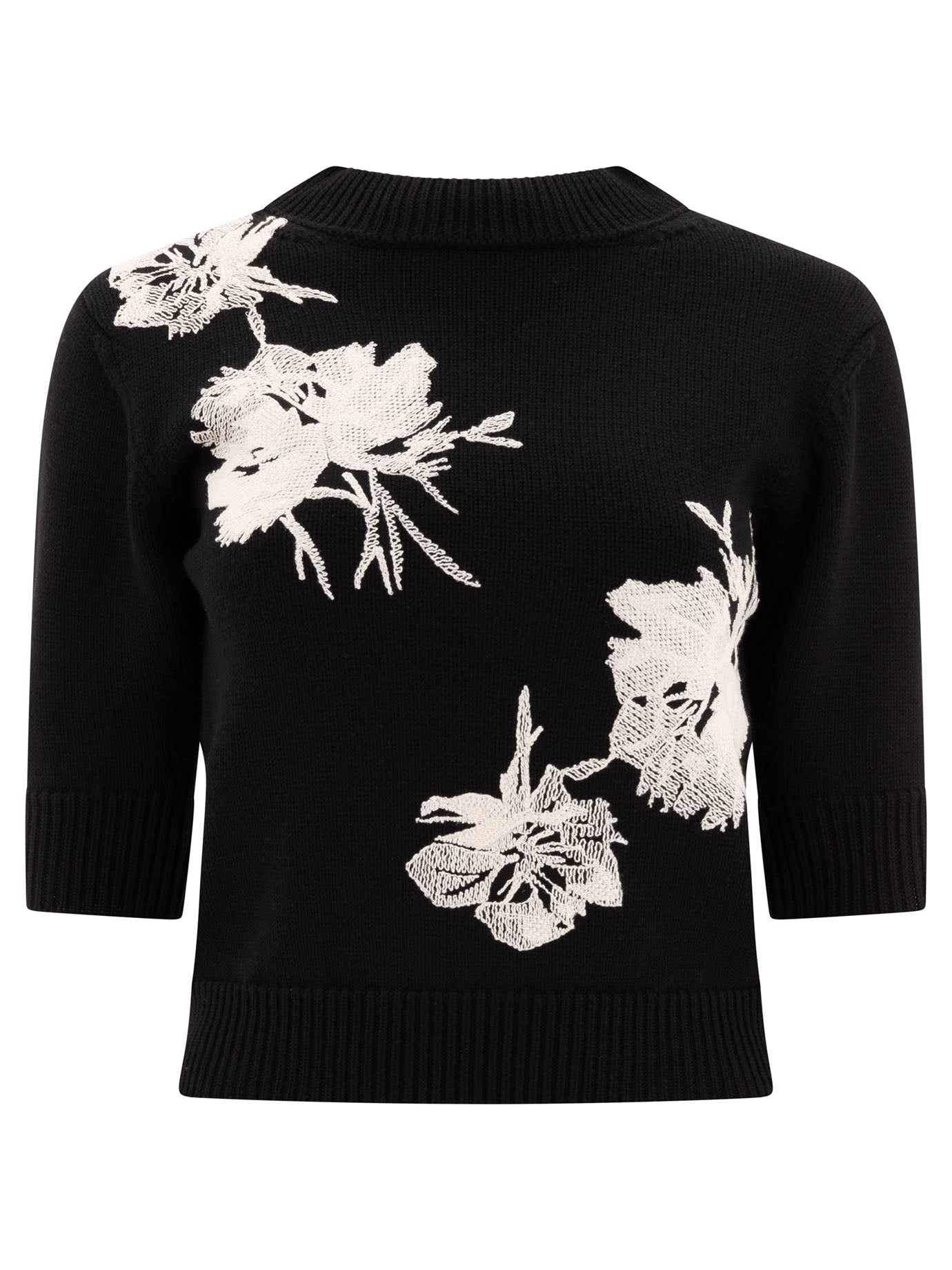 Elie Saab Embroidered Sweater