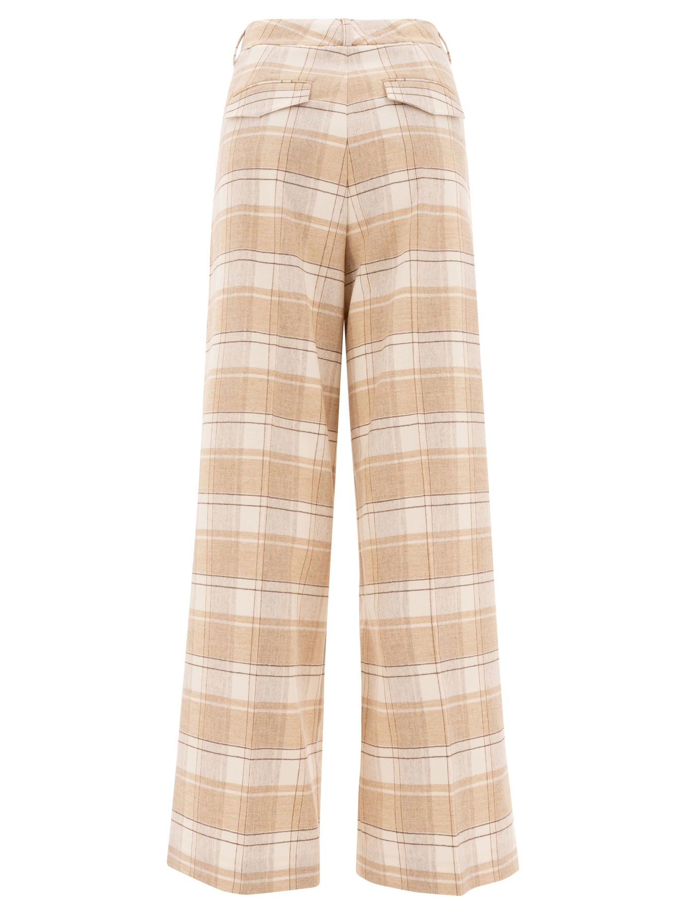 Peserico Check Wool Trousers