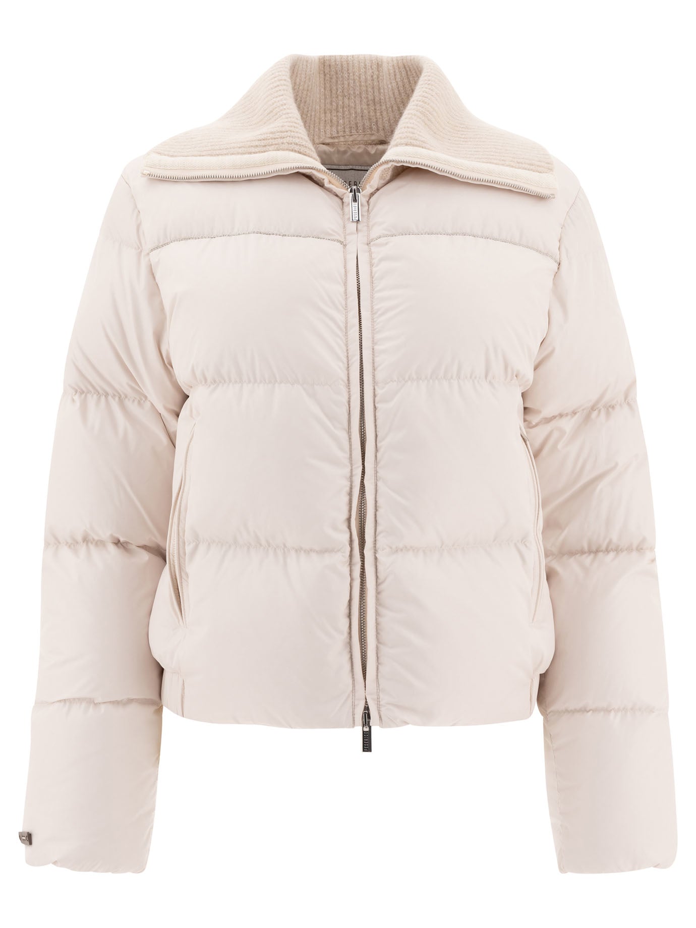 Peserico Down Jacket With Wool Collar