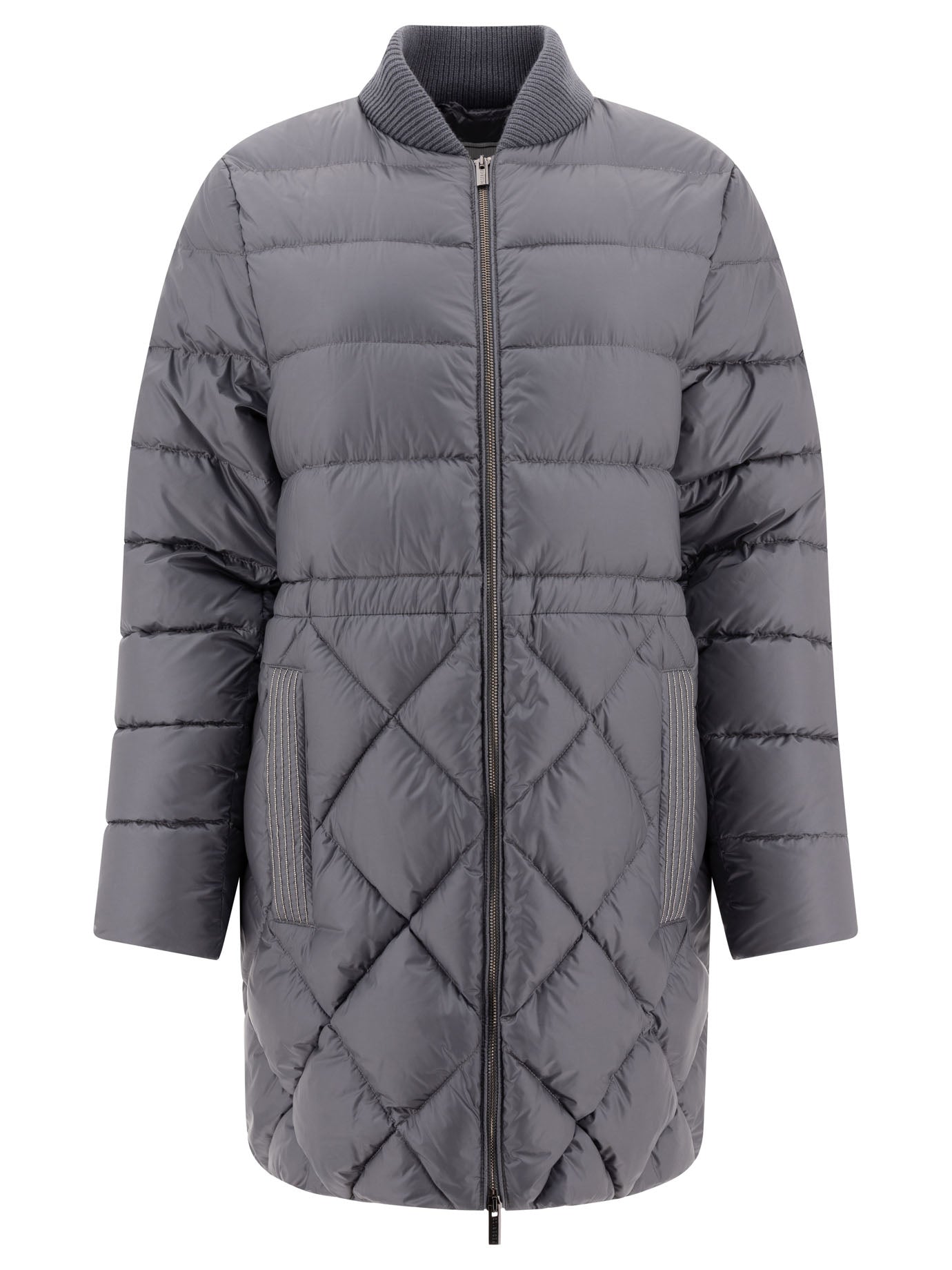 Peserico Down Coat With Punto Luce