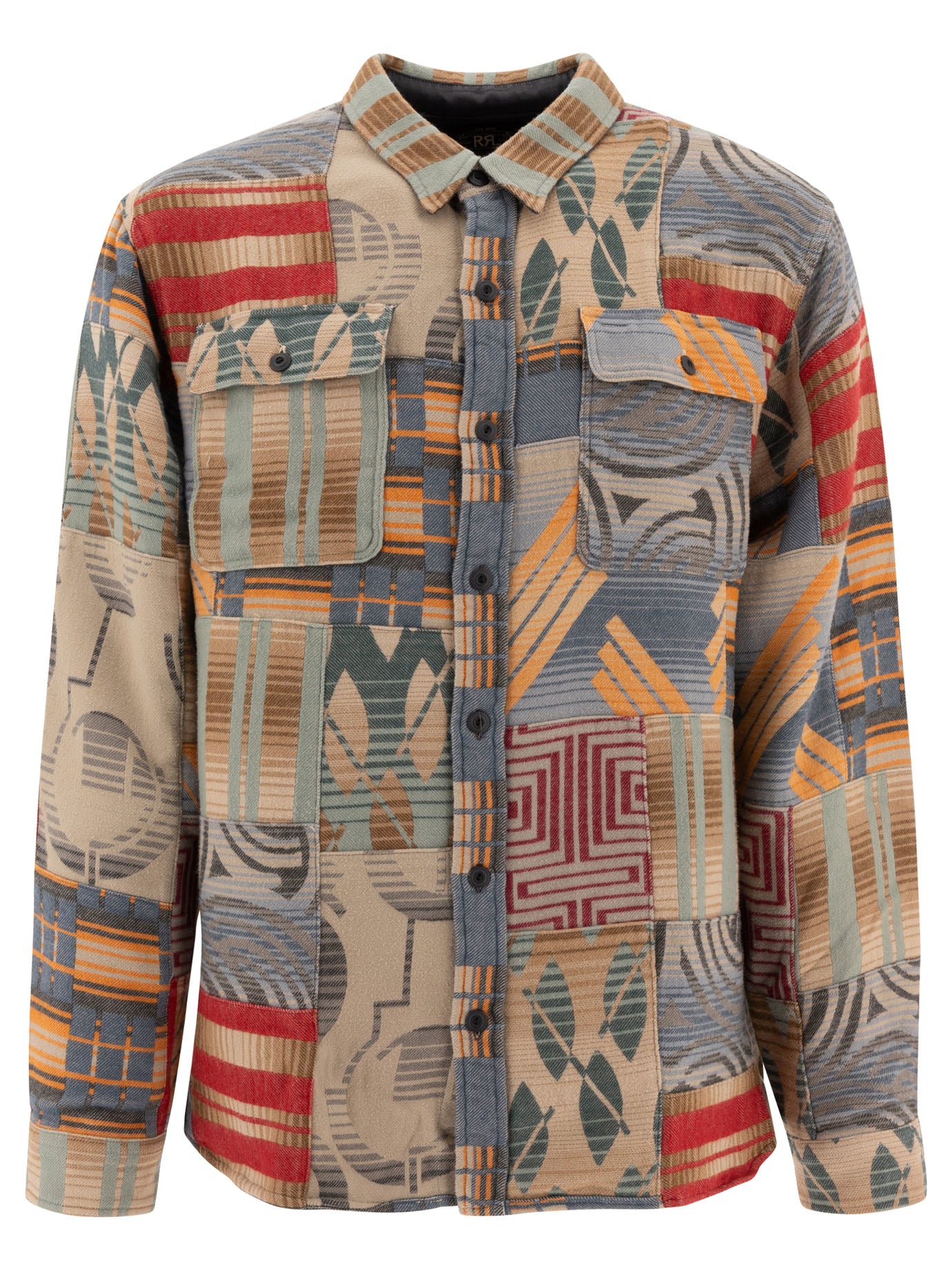 RRL by Ralph Lauren Patchwork Jacquard Shirt