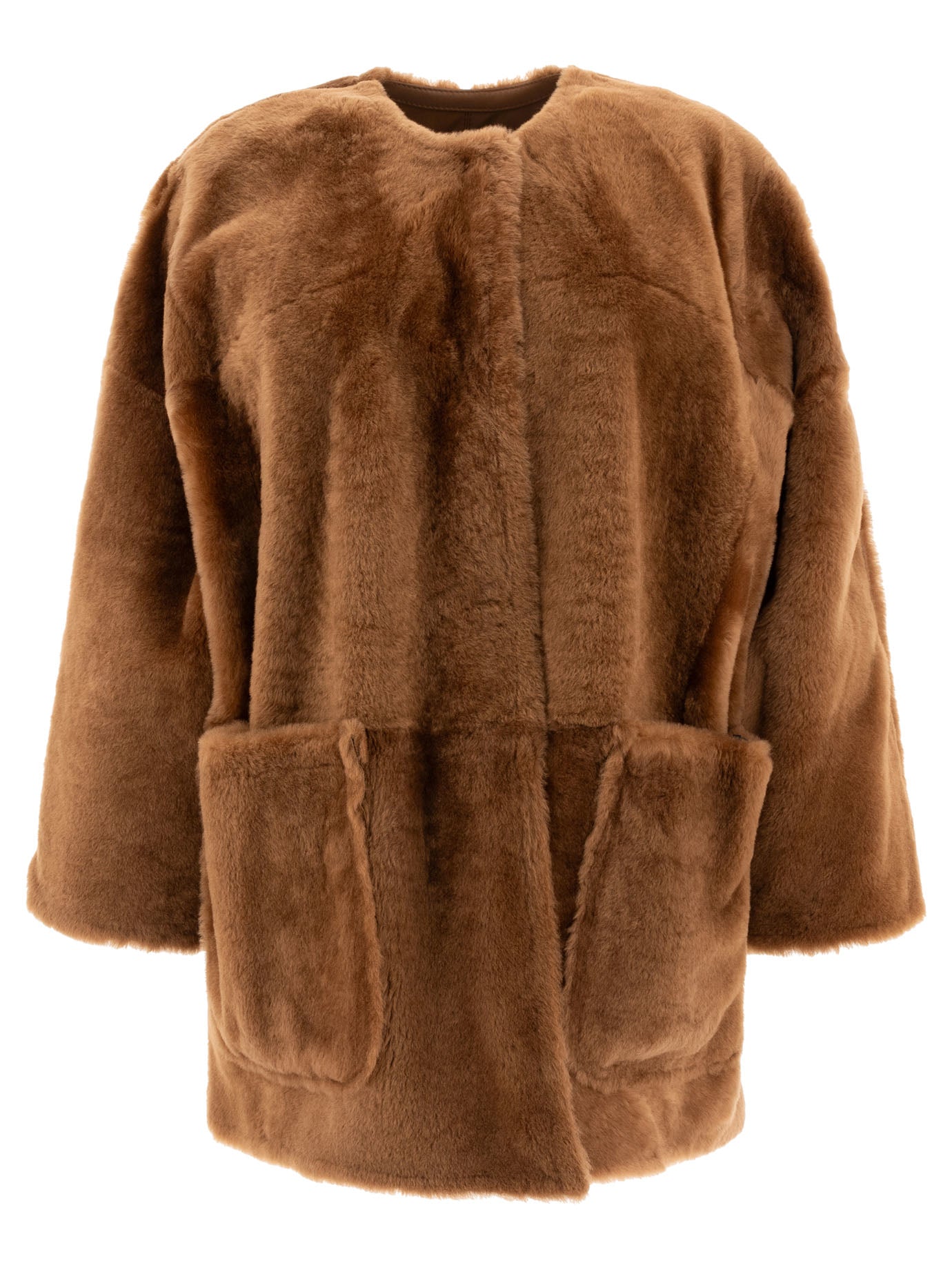 Max Mara Atelier Lacon Shearling Reversible Coat