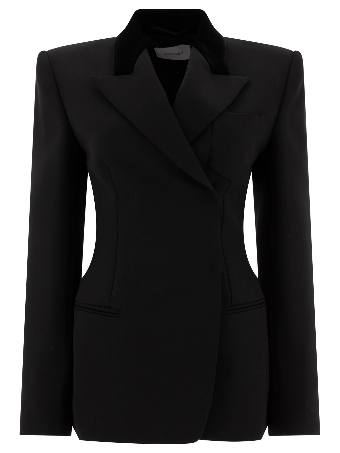 Max Mara Sportmax Tailored Blazer In Technical Wool