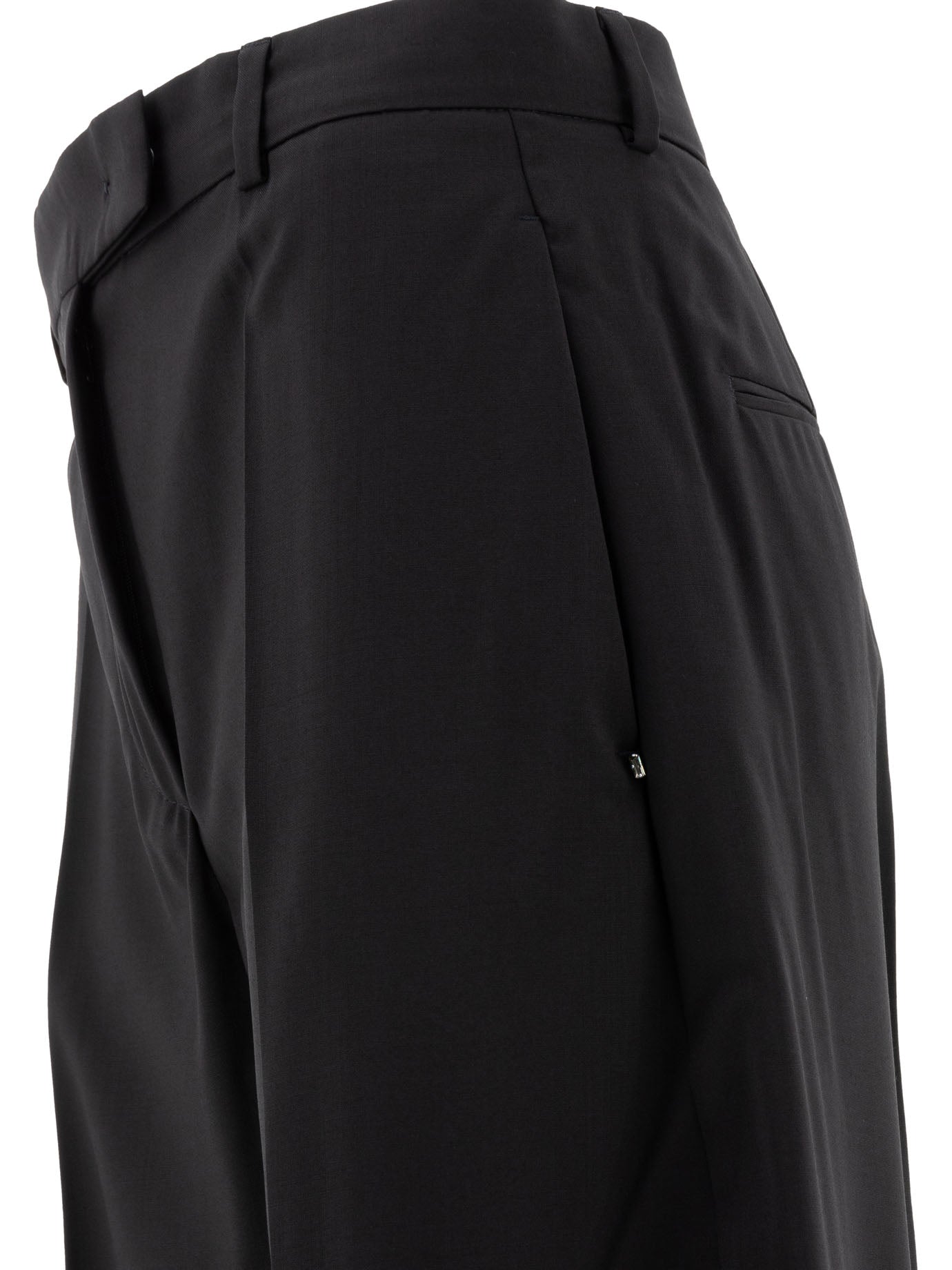 Max Mara Sportmax Oversize Trousers In Stretch Wool