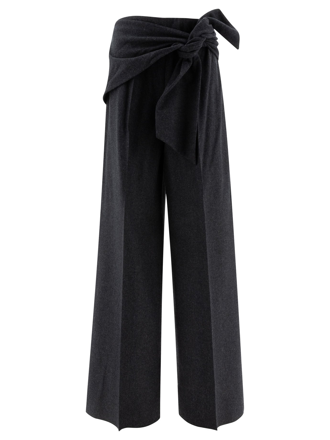 Max Mara Wide-Leg Wool Felt Trousers