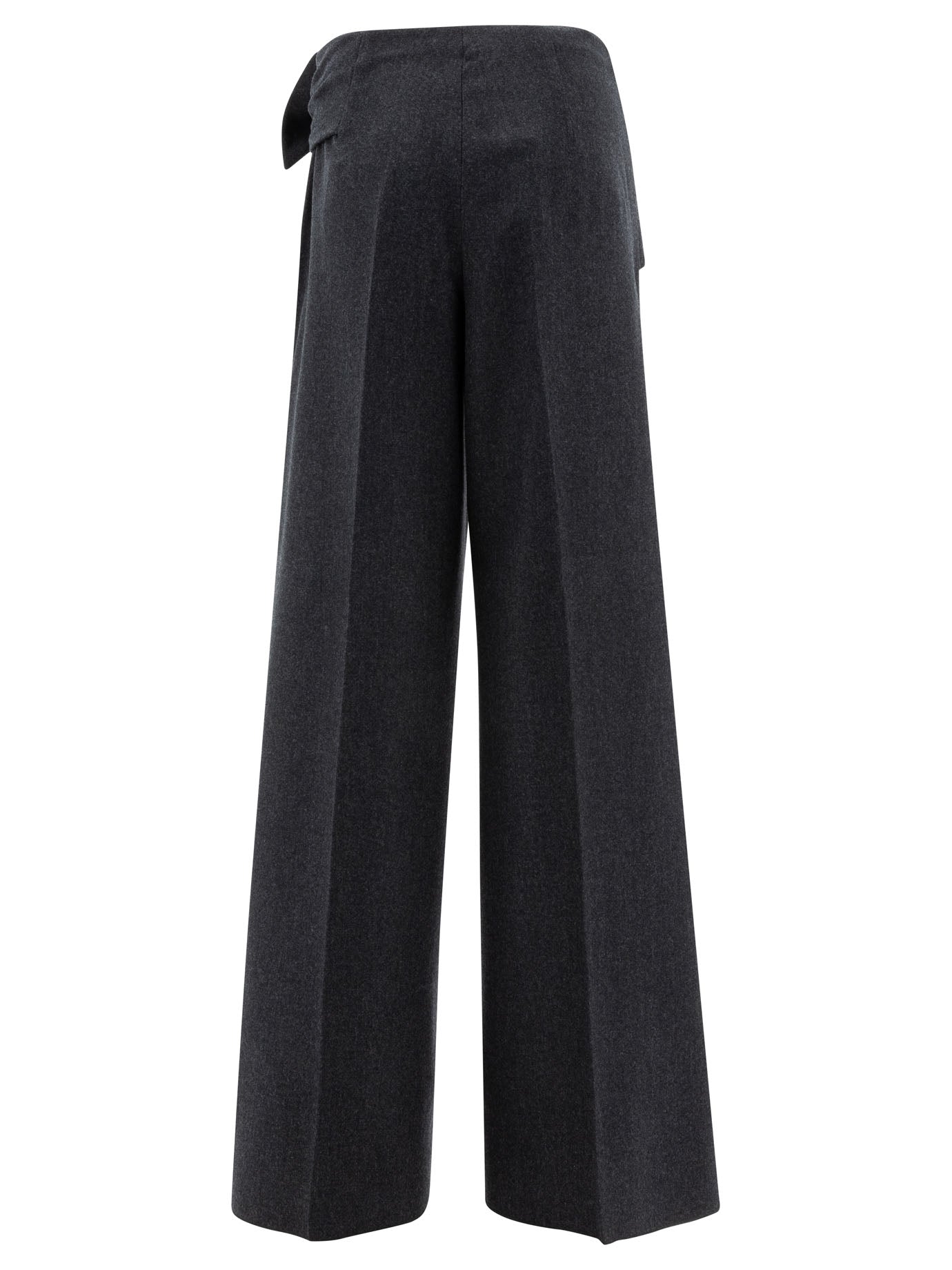 Max Mara Wide-Leg Wool Felt Trousers