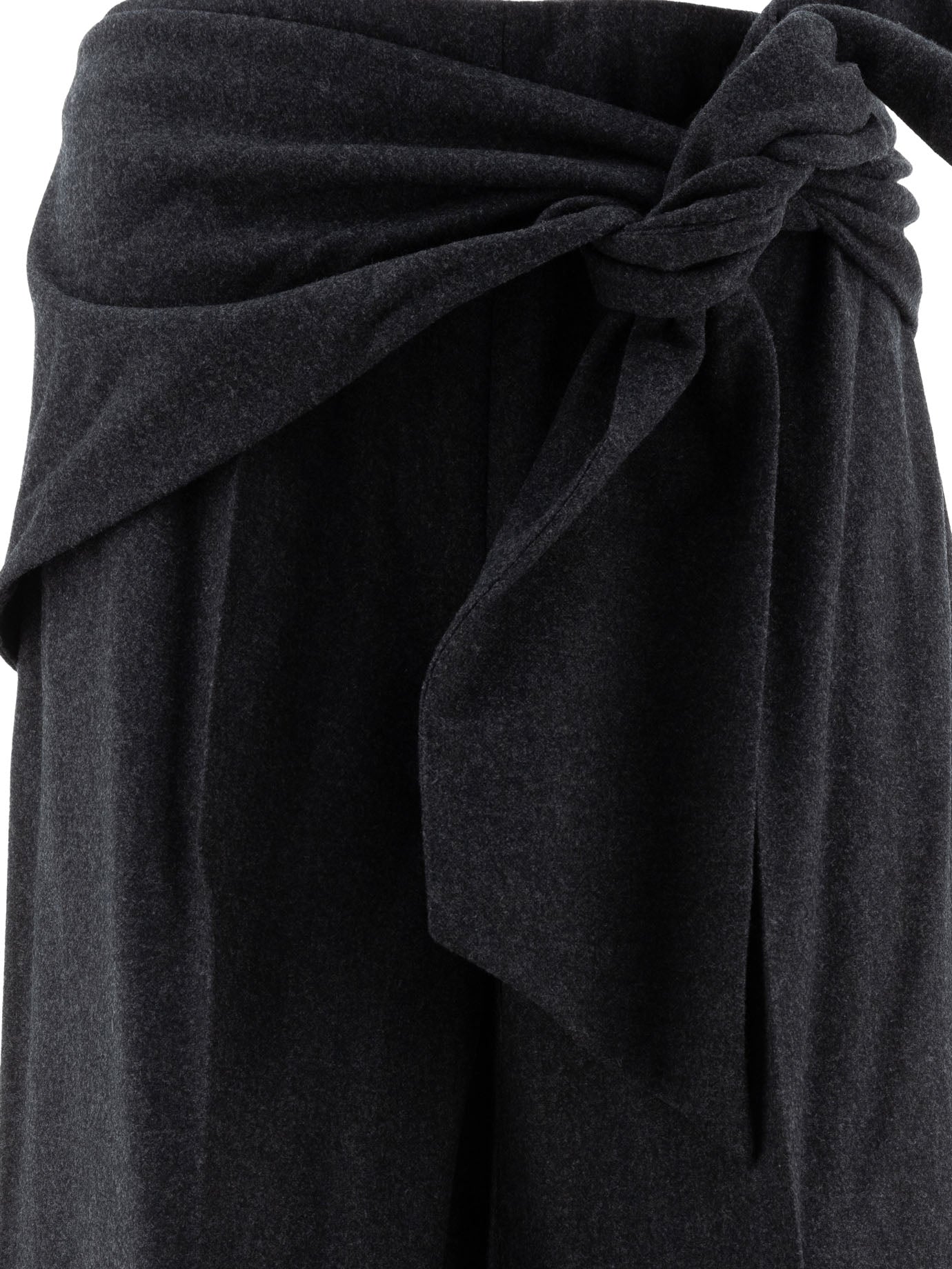 Max Mara Wide-Leg Wool Felt Trousers