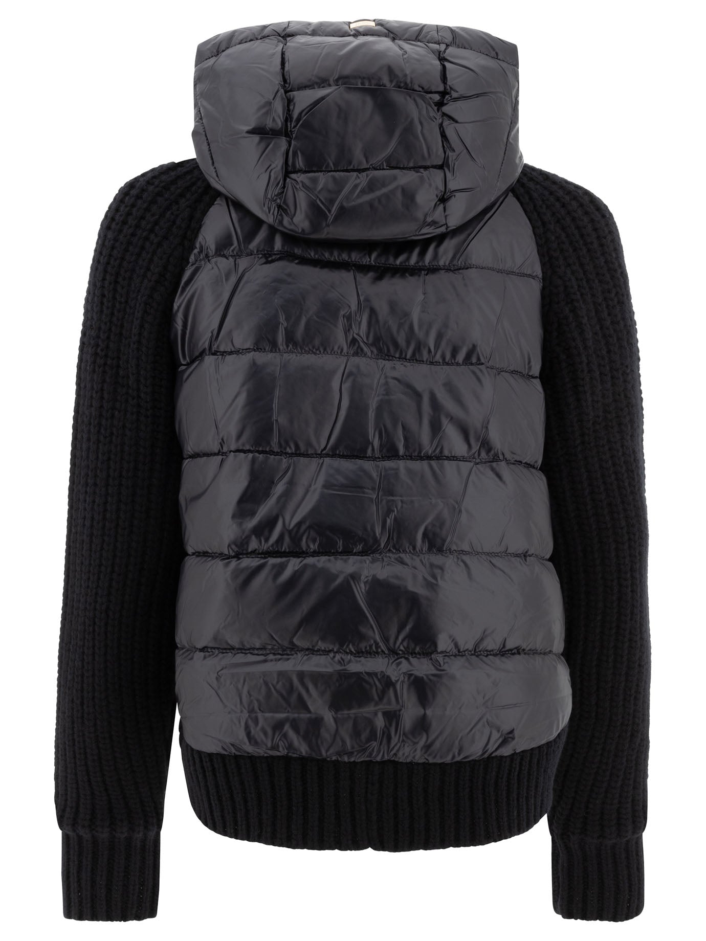 Herno Down Jacket With Wool Inserts