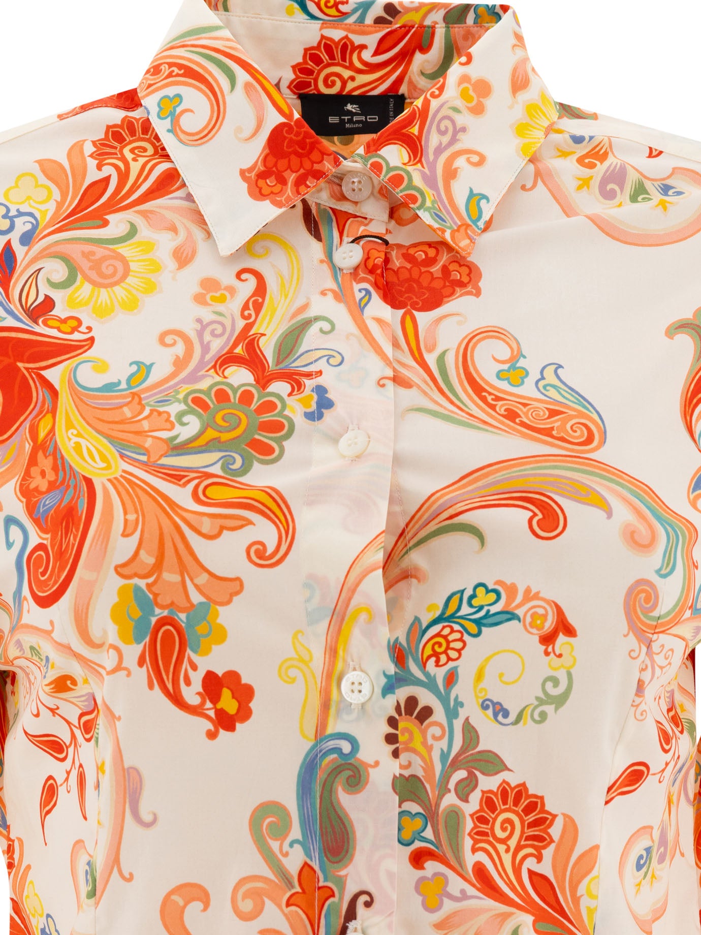 Etro Poplin Shirt In Paisley Print