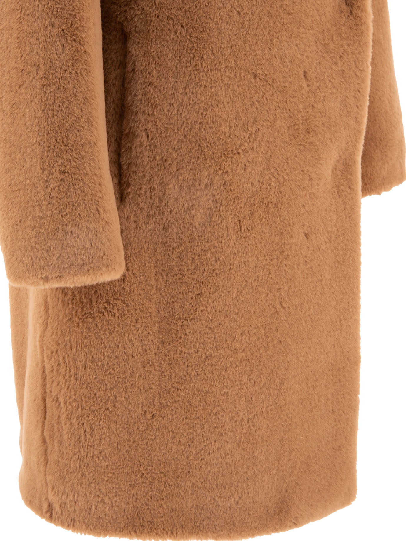 Herno Faux Fur Single-Breasted Coat