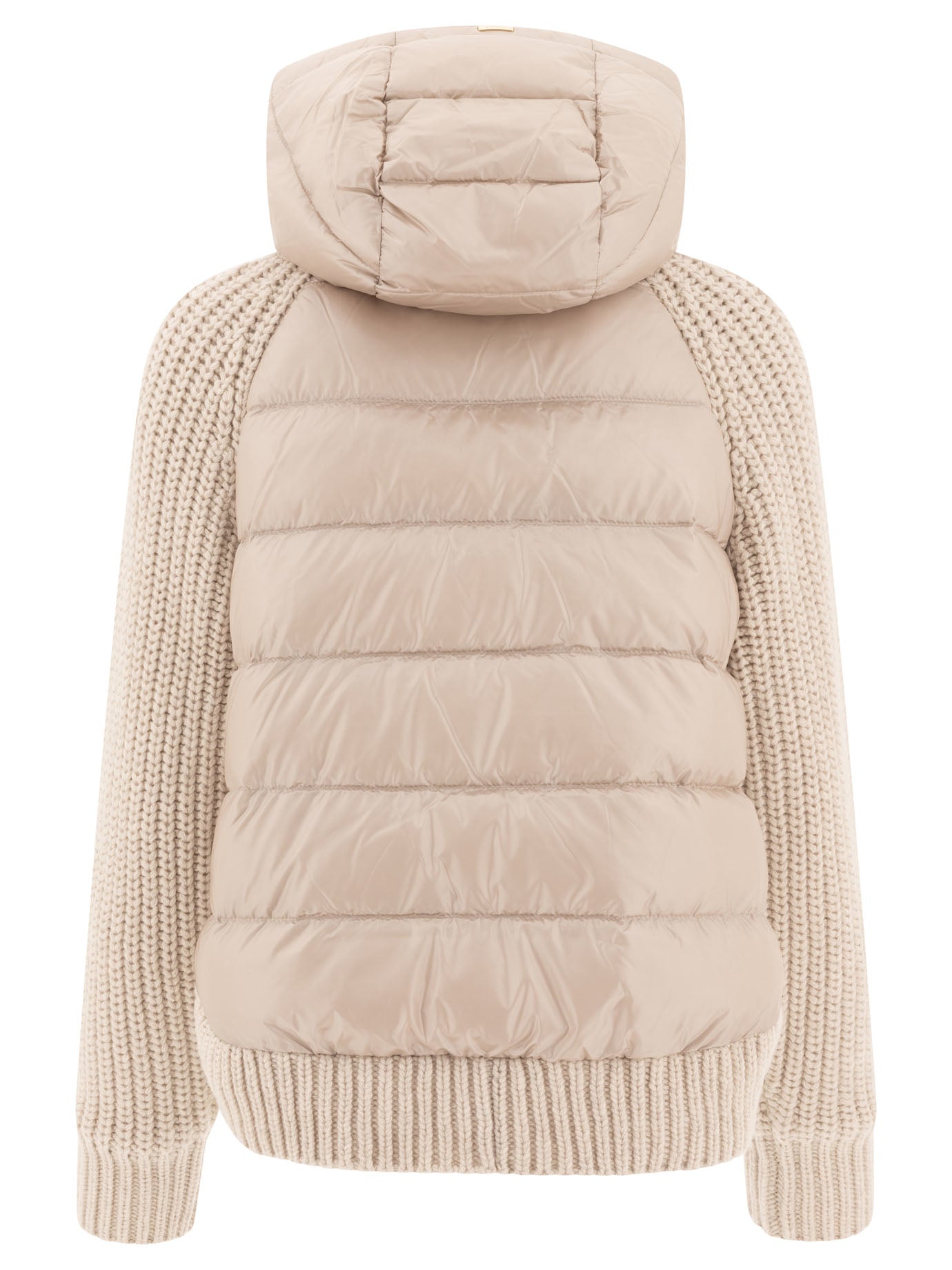 Herno Down Jacket With Wool Inserts