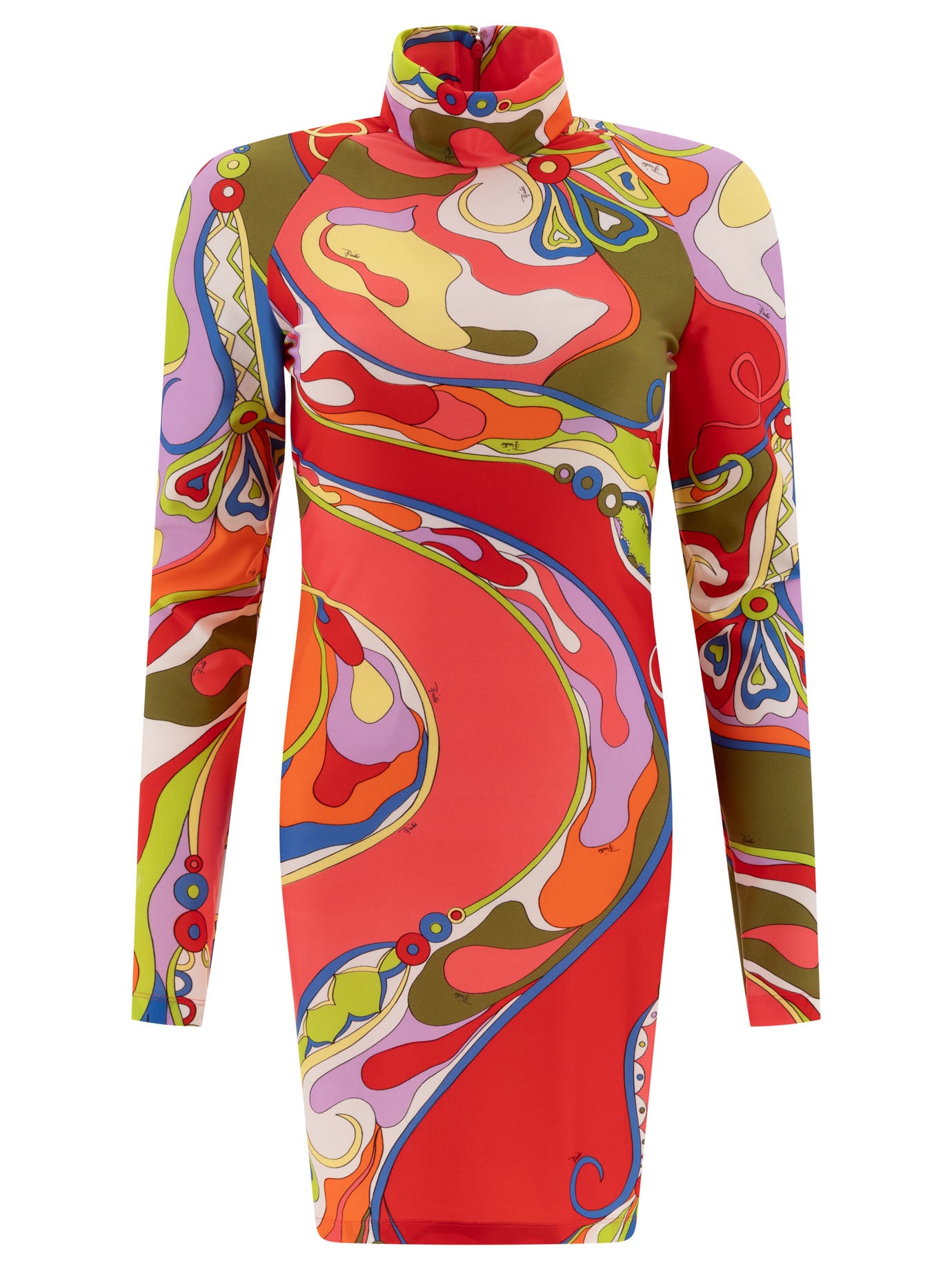 Emilio Pucci Orchidee-Print Dress