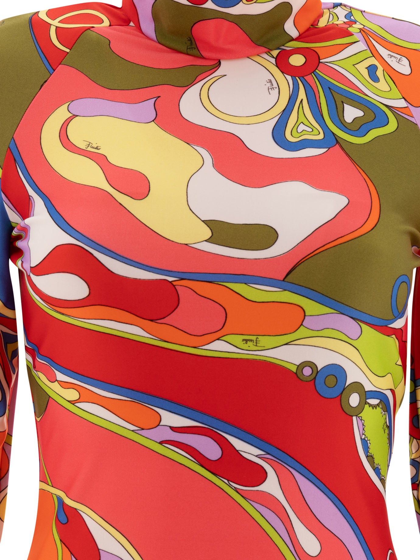 Emilio Pucci Orchidee-Print Dress