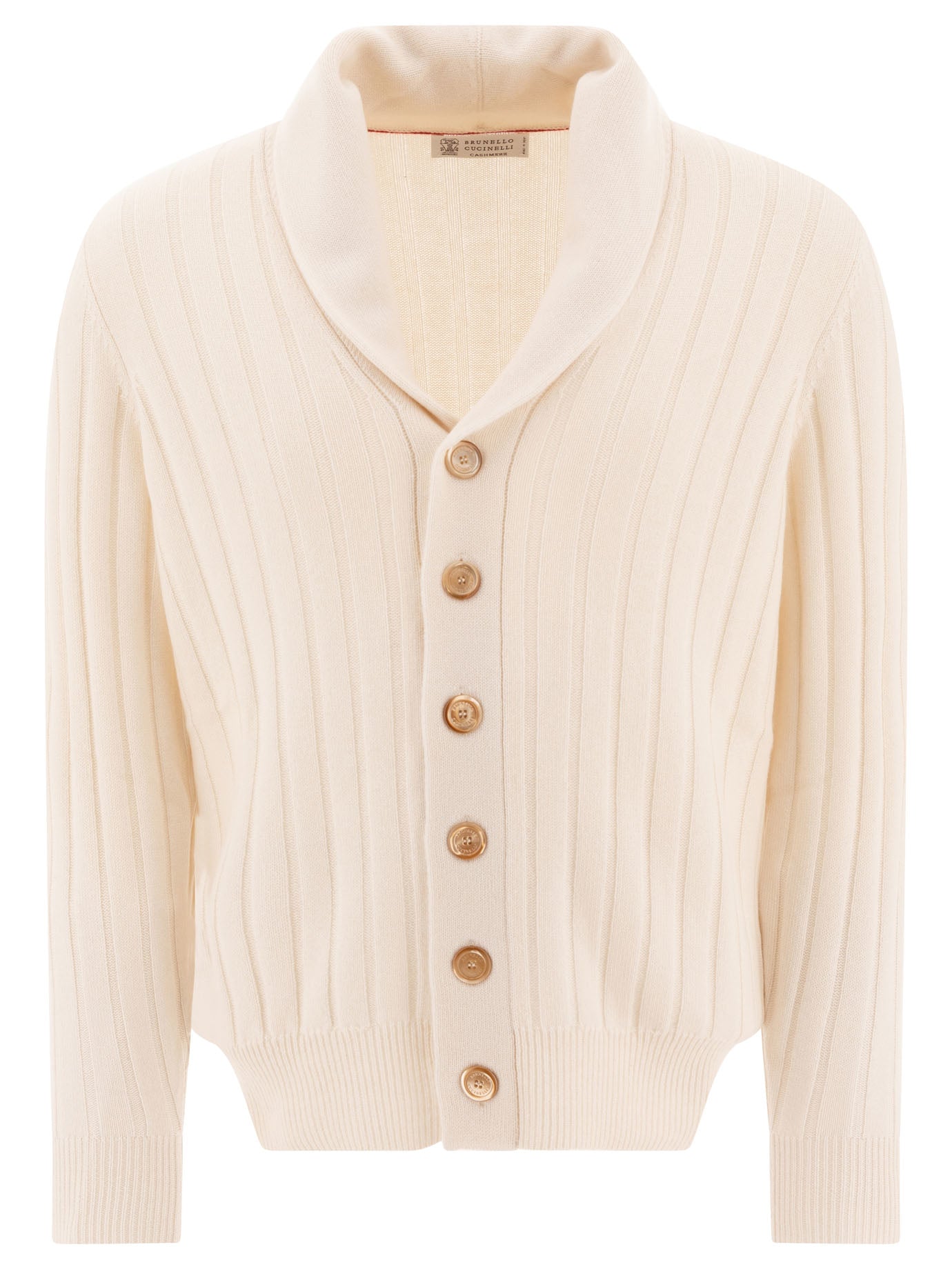 Brunello Cucinelli Cashmere Flat Rib Cardigan