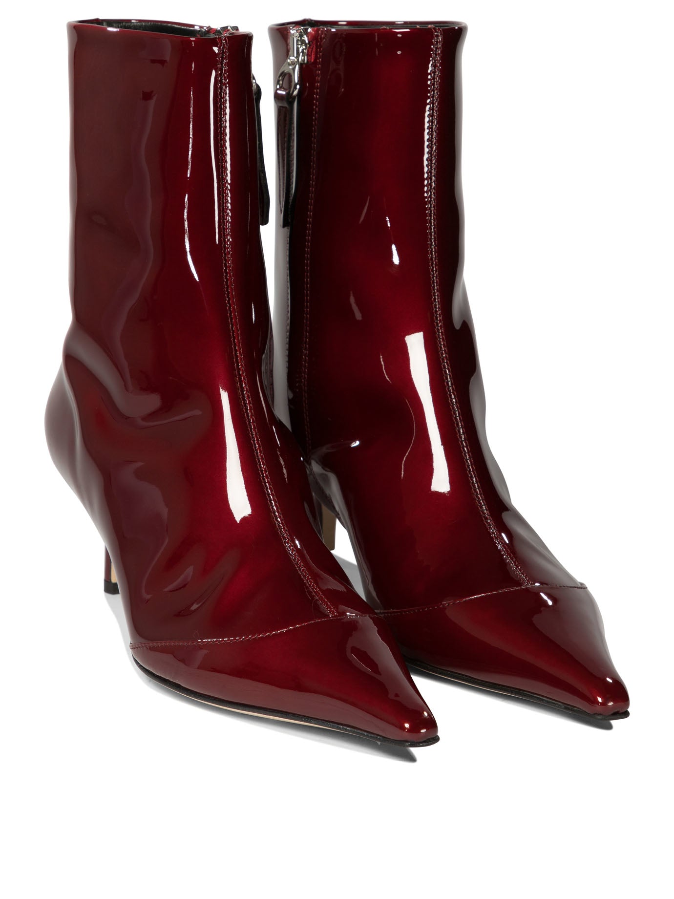 Aeyde Roe Patent Leather Ankle Boots