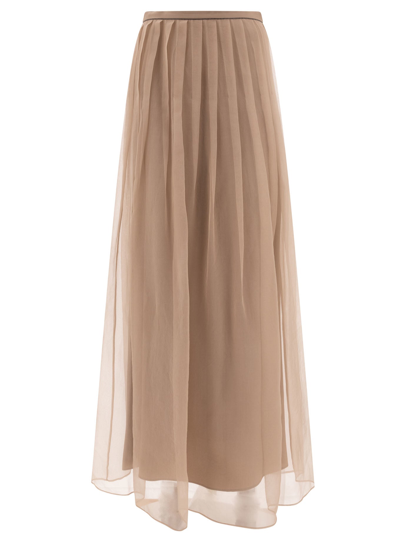 Brunello Cucinelli Maxi Pleated Skirt