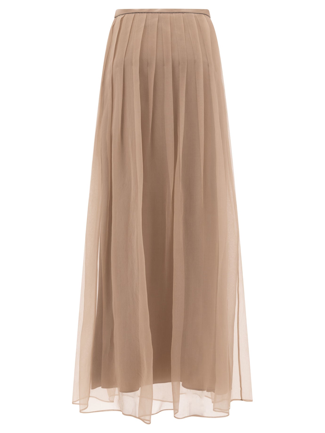 Brunello Cucinelli Maxi Pleated Skirt