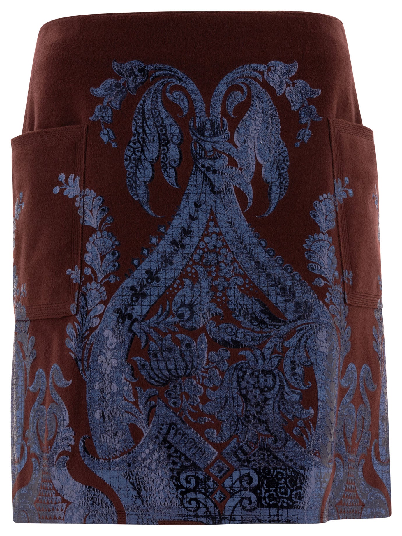 Etro Mini Skirt With Metallic Print