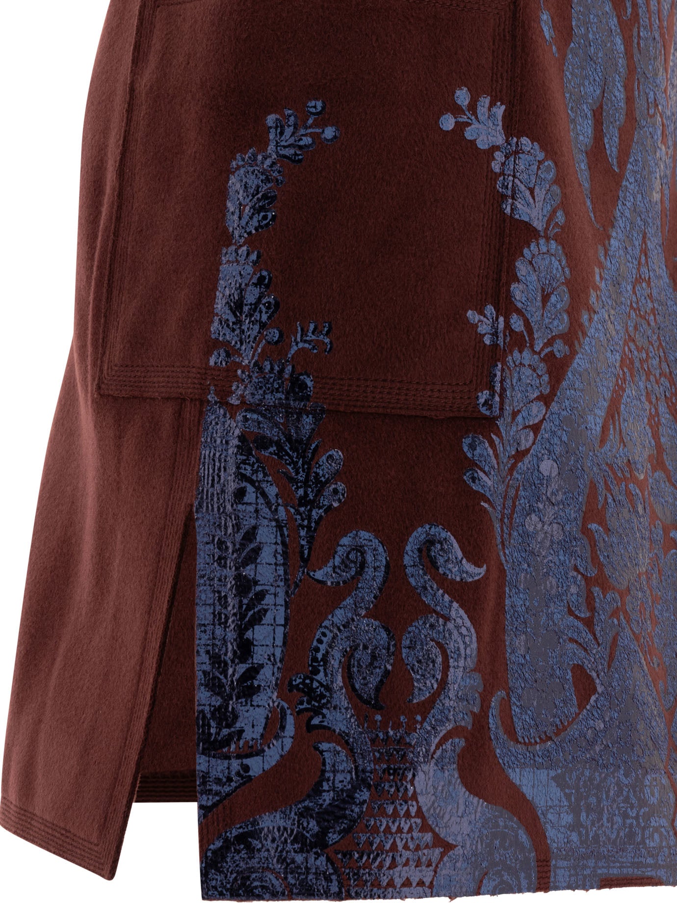 Etro Mini Skirt With Metallic Print