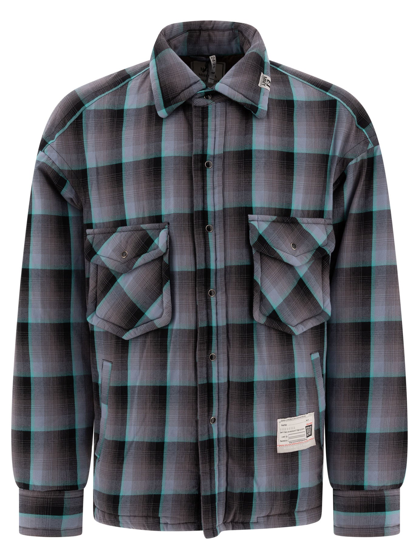 Maison Mihara Yasuhiro Padded Check Overshirt