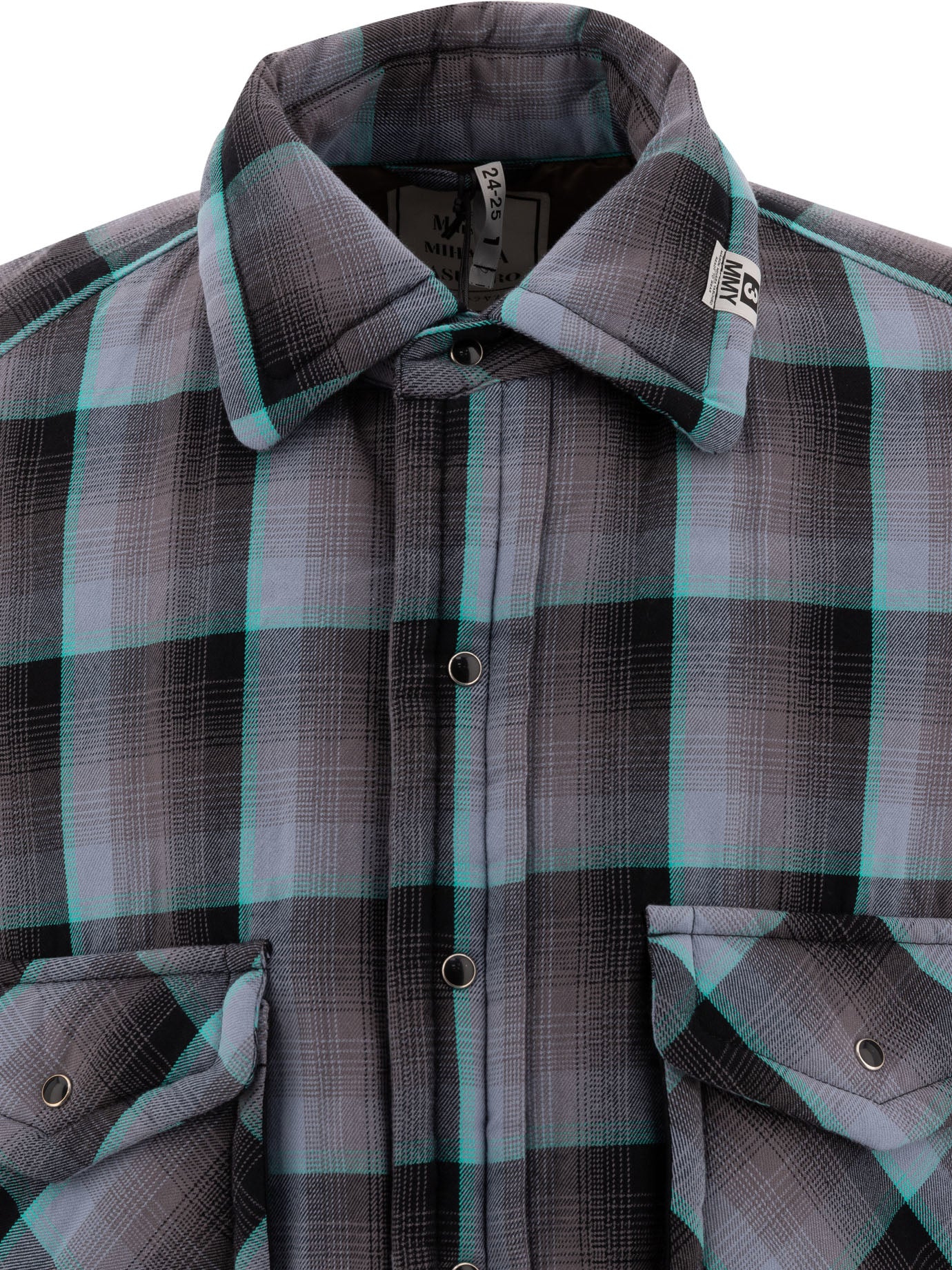 Maison Mihara Yasuhiro Padded Check Overshirt