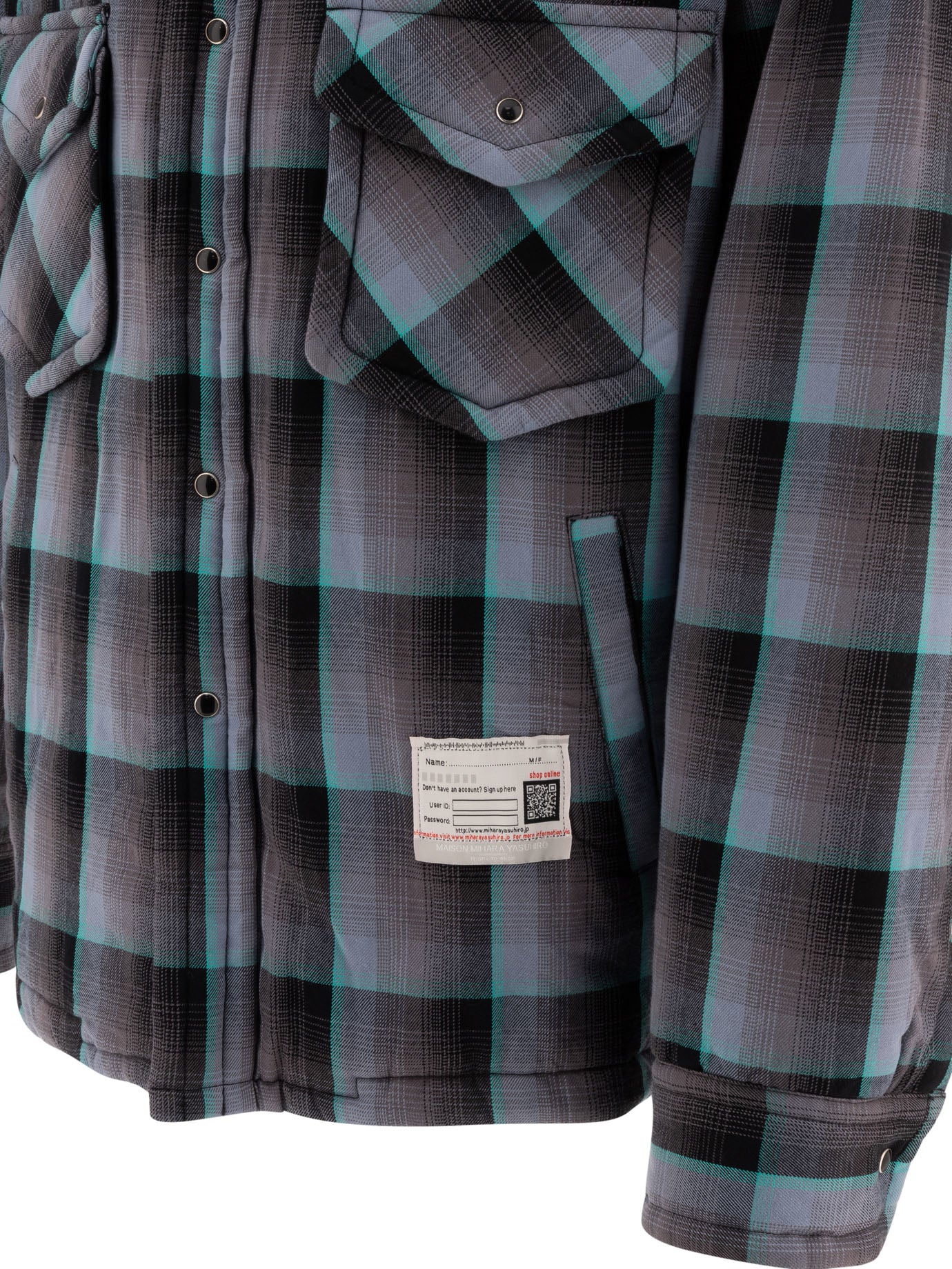 Maison Mihara Yasuhiro Padded Check Overshirt