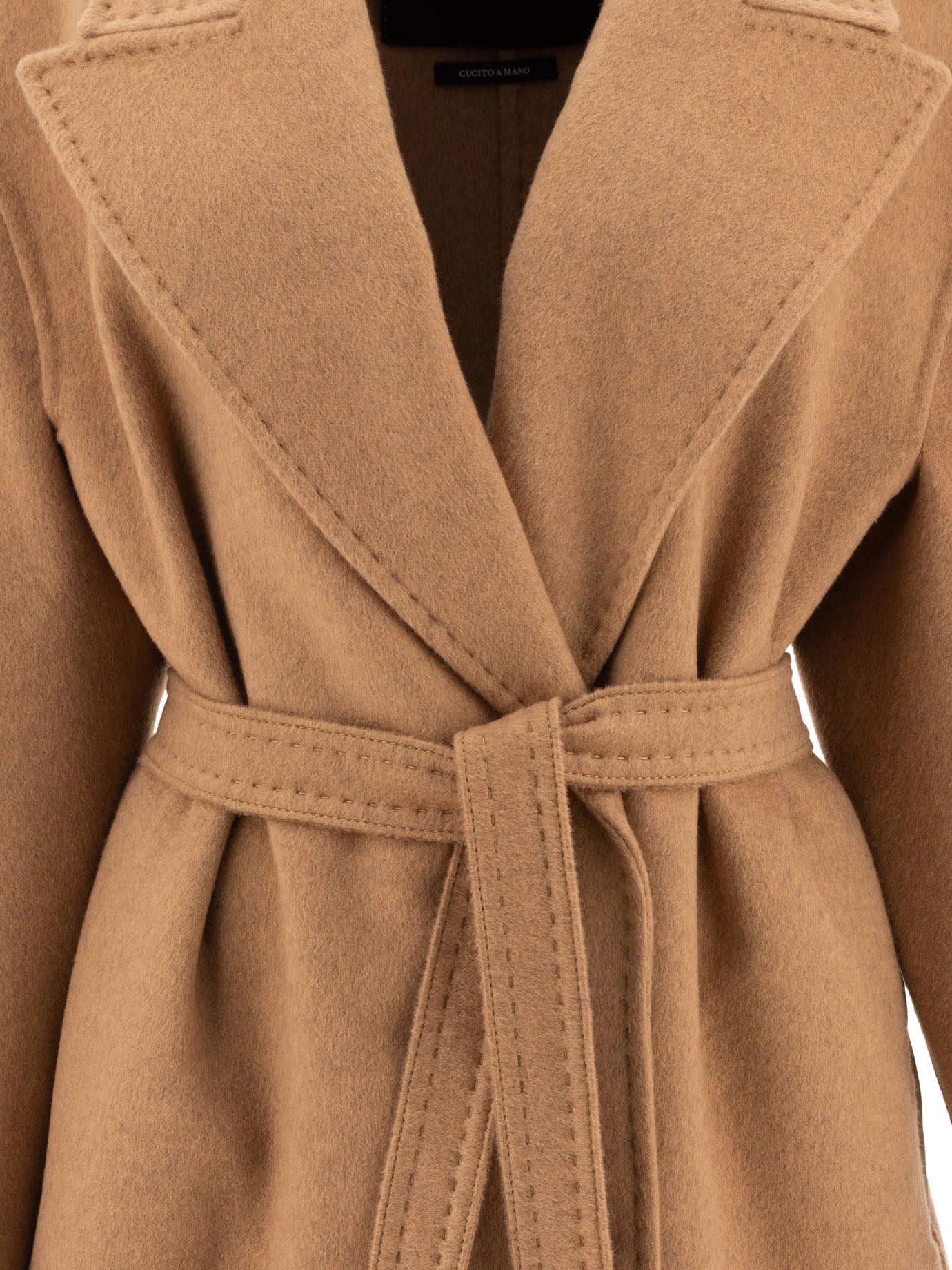 Max Mara Atelier Deconstructed Coat In Cashmere Double