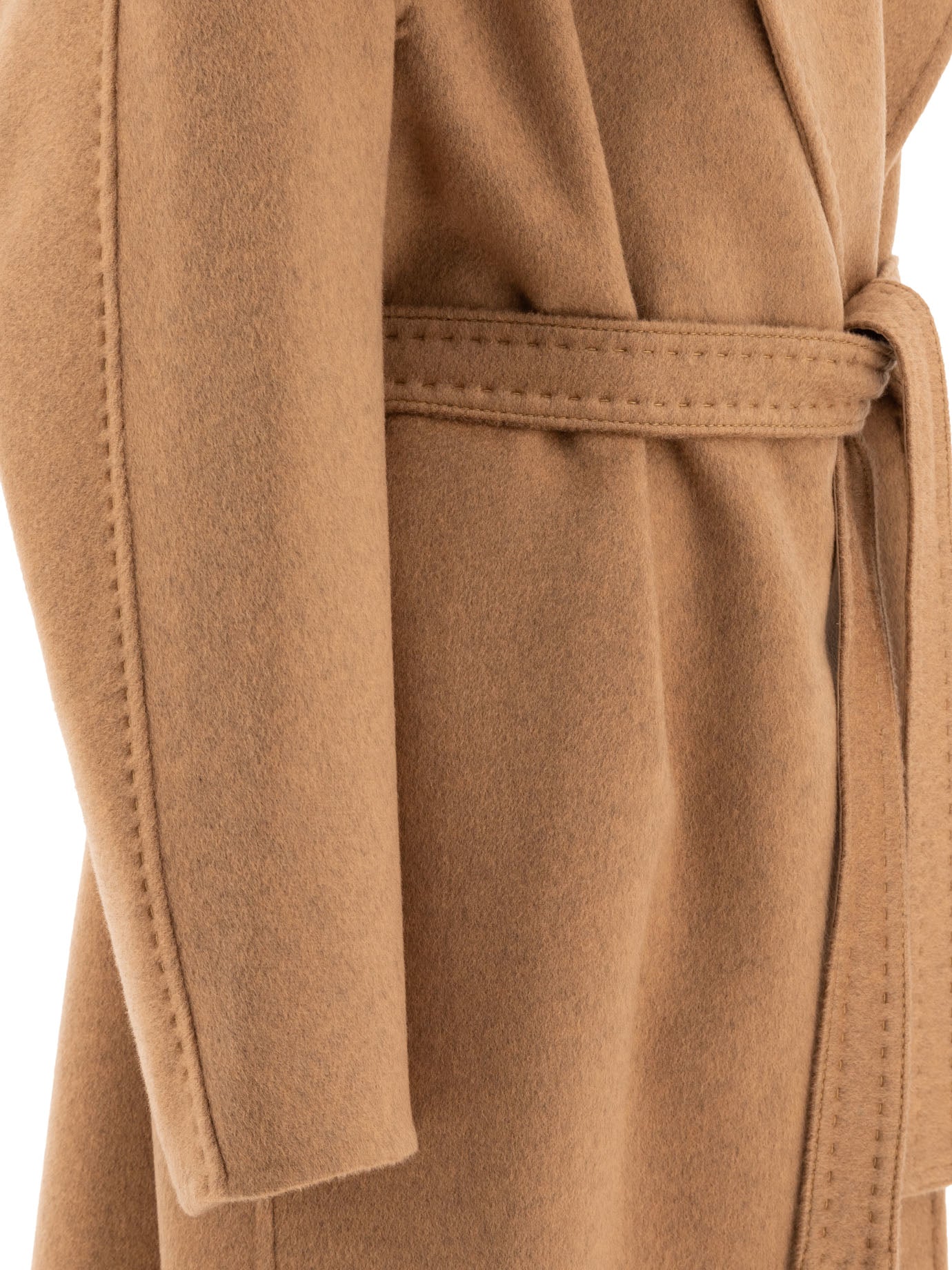 Max Mara Atelier Deconstructed Coat In Cashmere Double