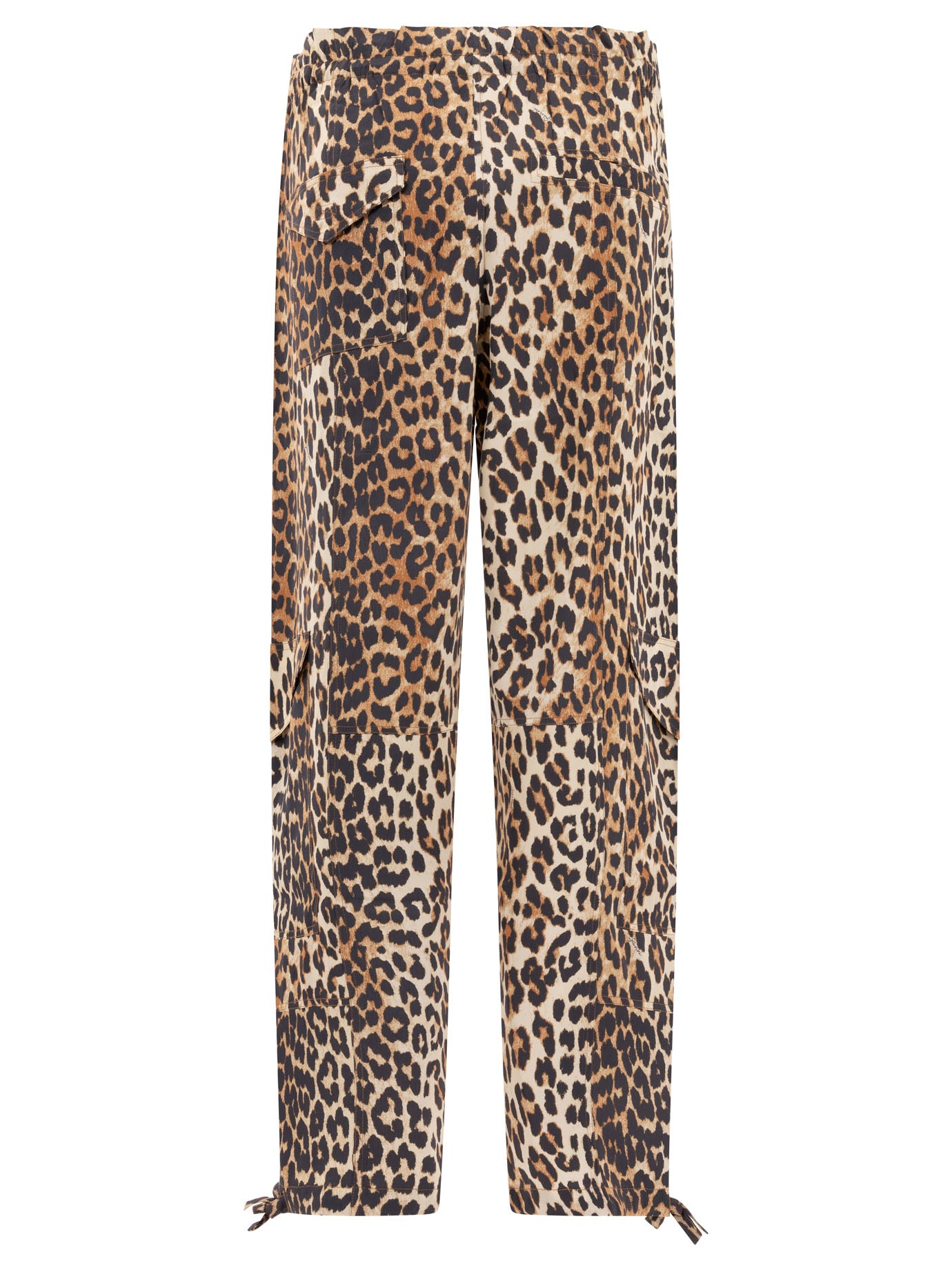 Ganni Printed Satin Pants