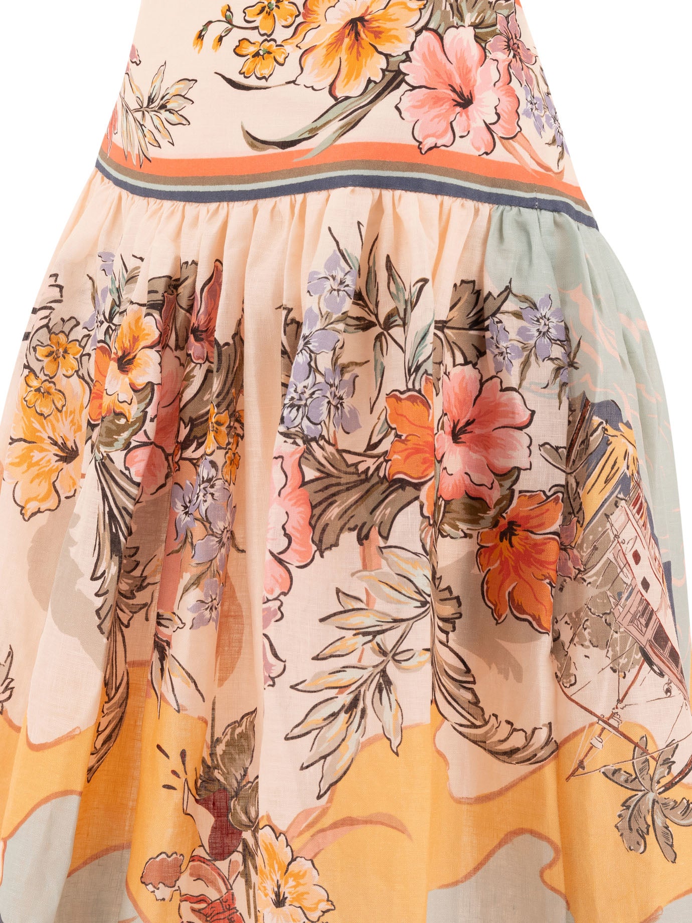 Zimmermann Tallow Midi Skirt