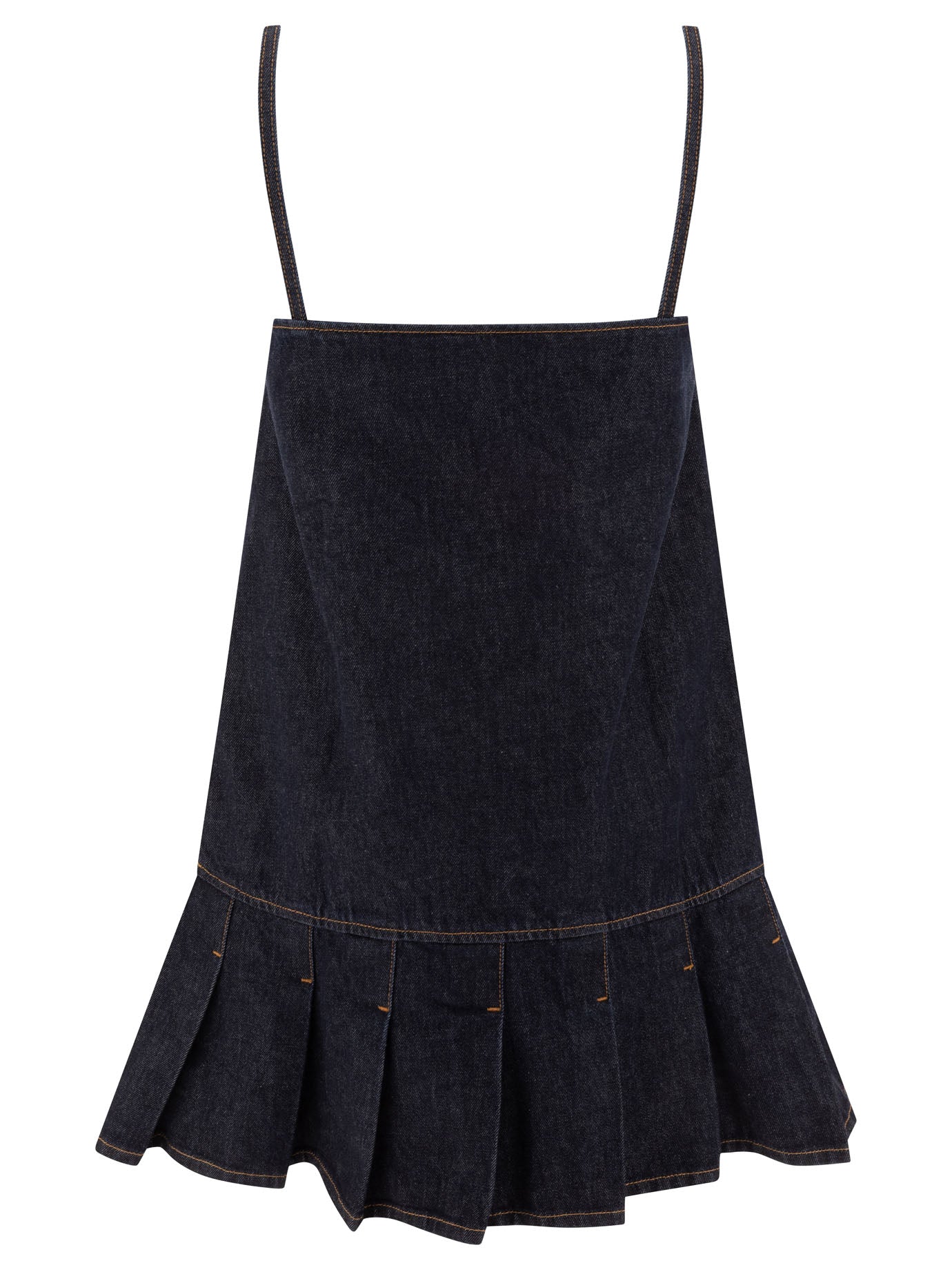 Ganni Rinse Denim Strap Mini Dress