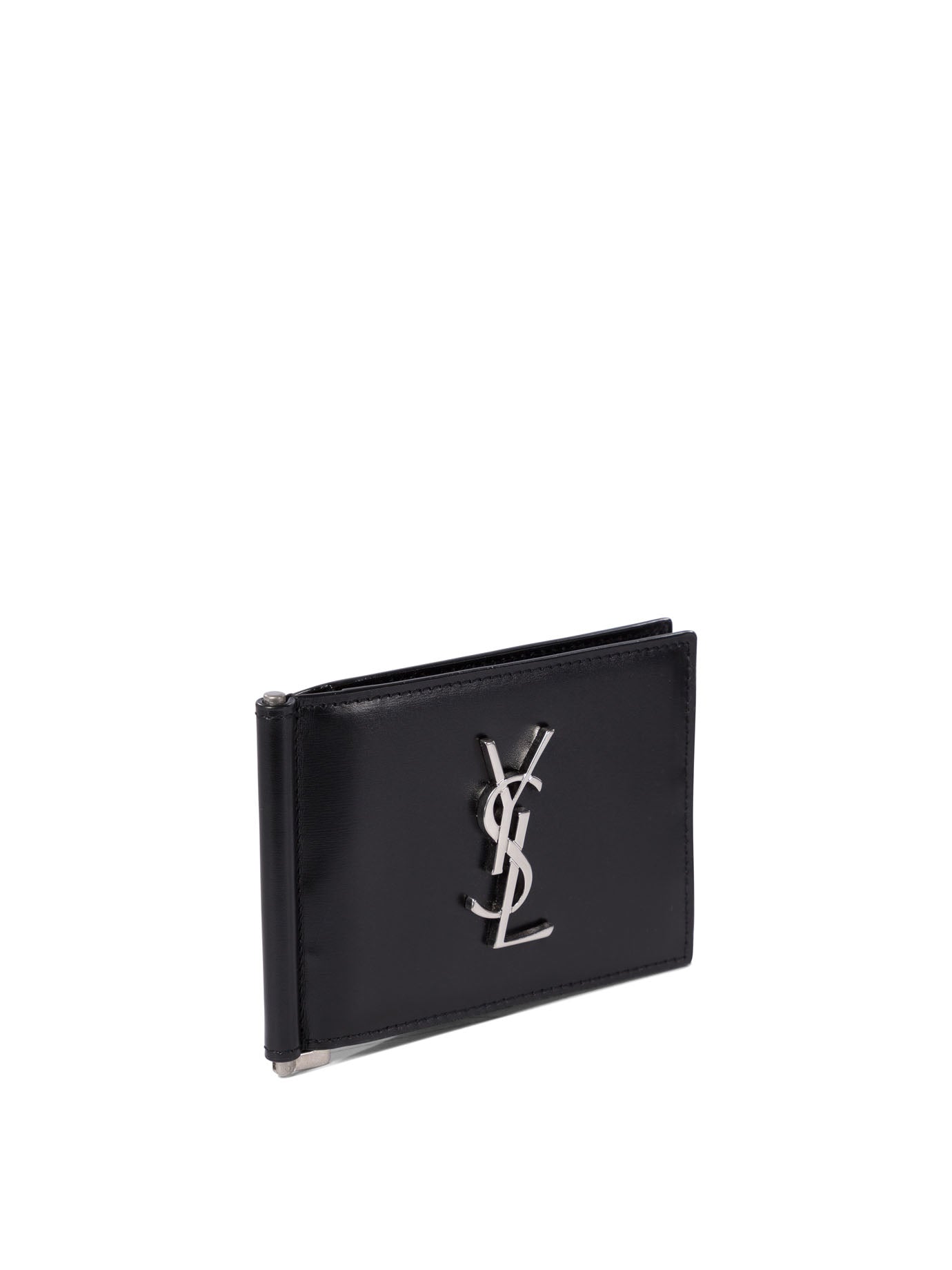 Saint Laurent Portafoglio Bifold In Pelle Cassandre