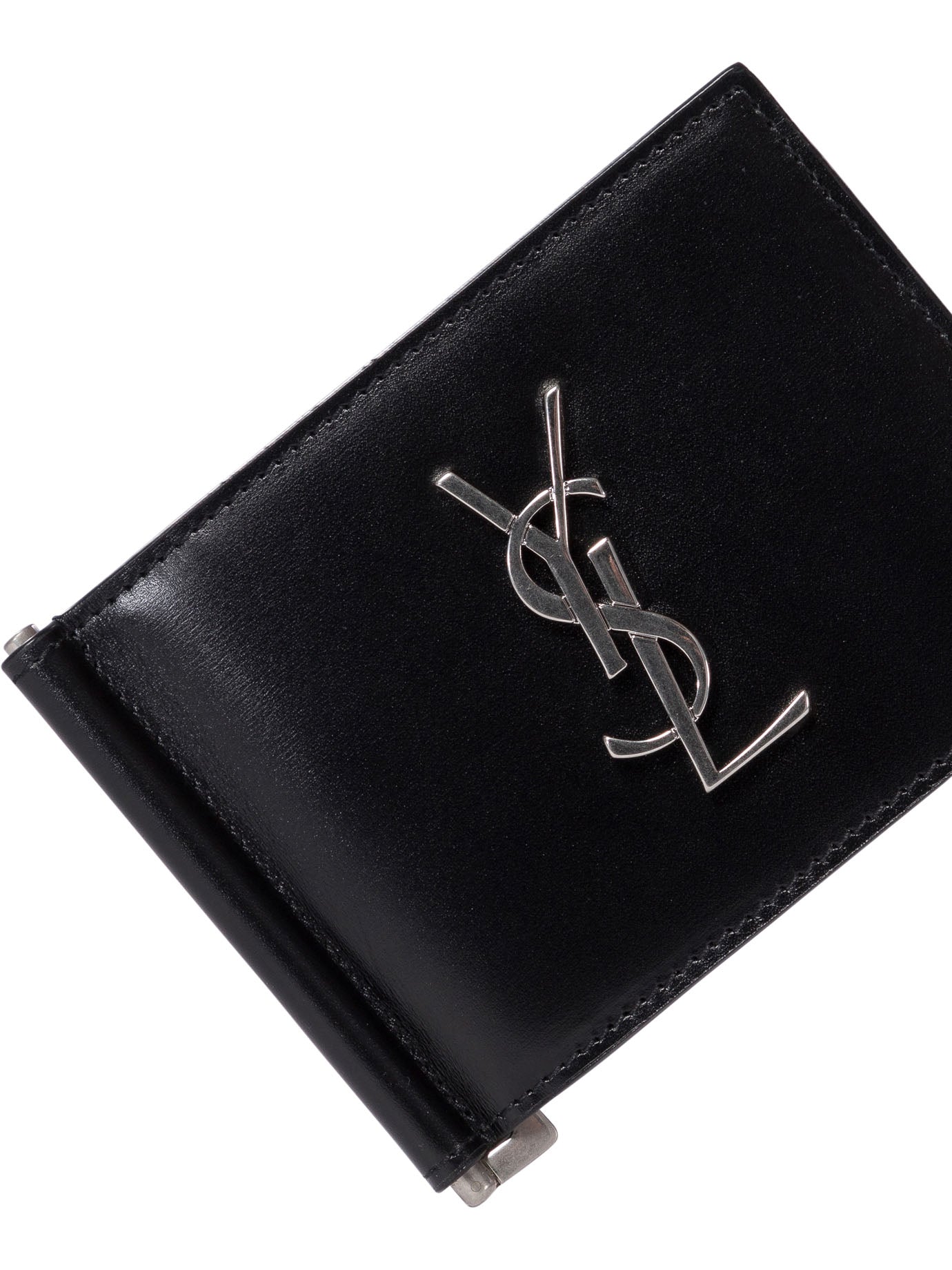 Saint Laurent Portafoglio Bifold In Pelle Cassandre