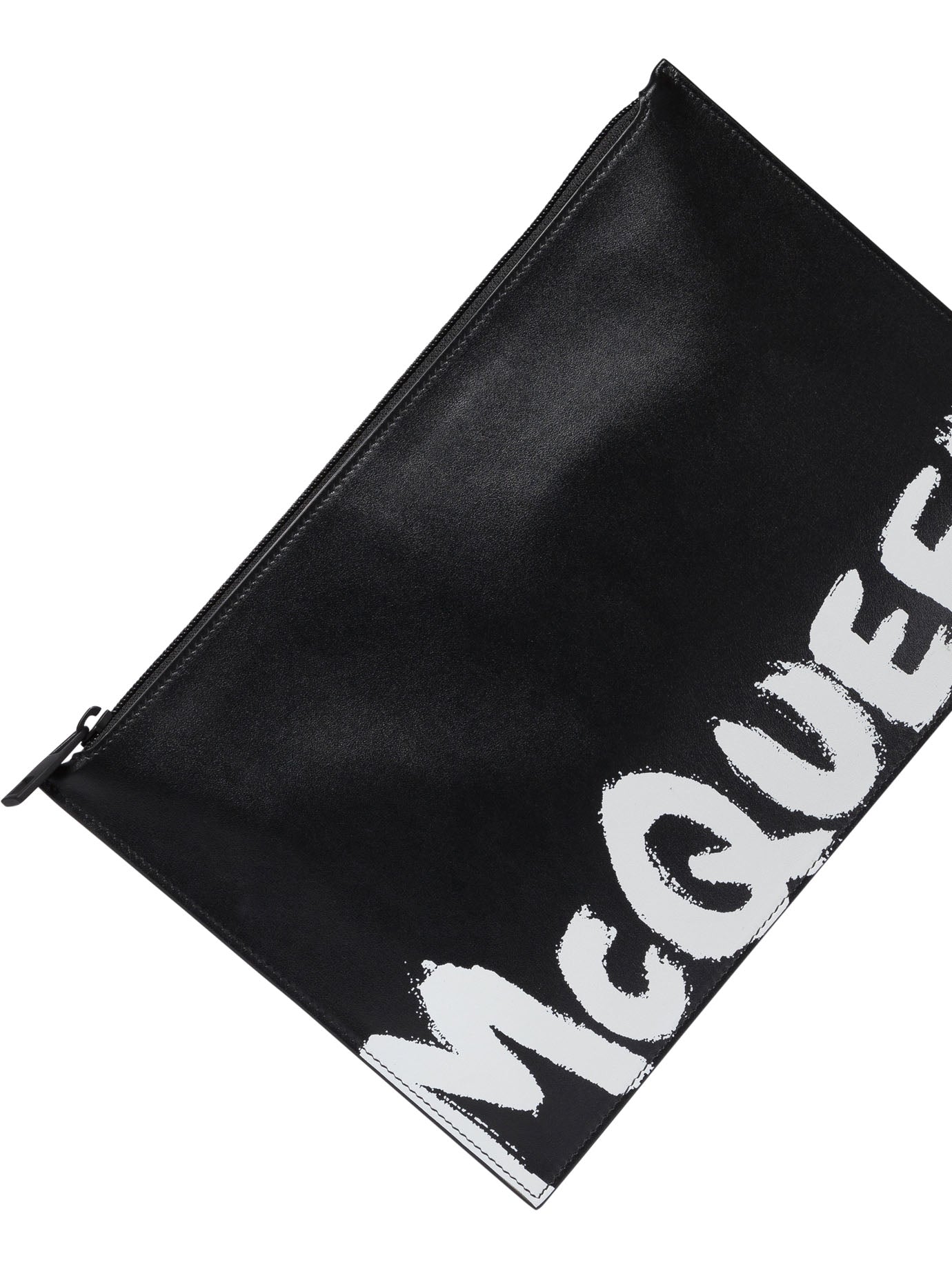 Alexander McQueen Pochette Con Stampa Logo A Contrasto