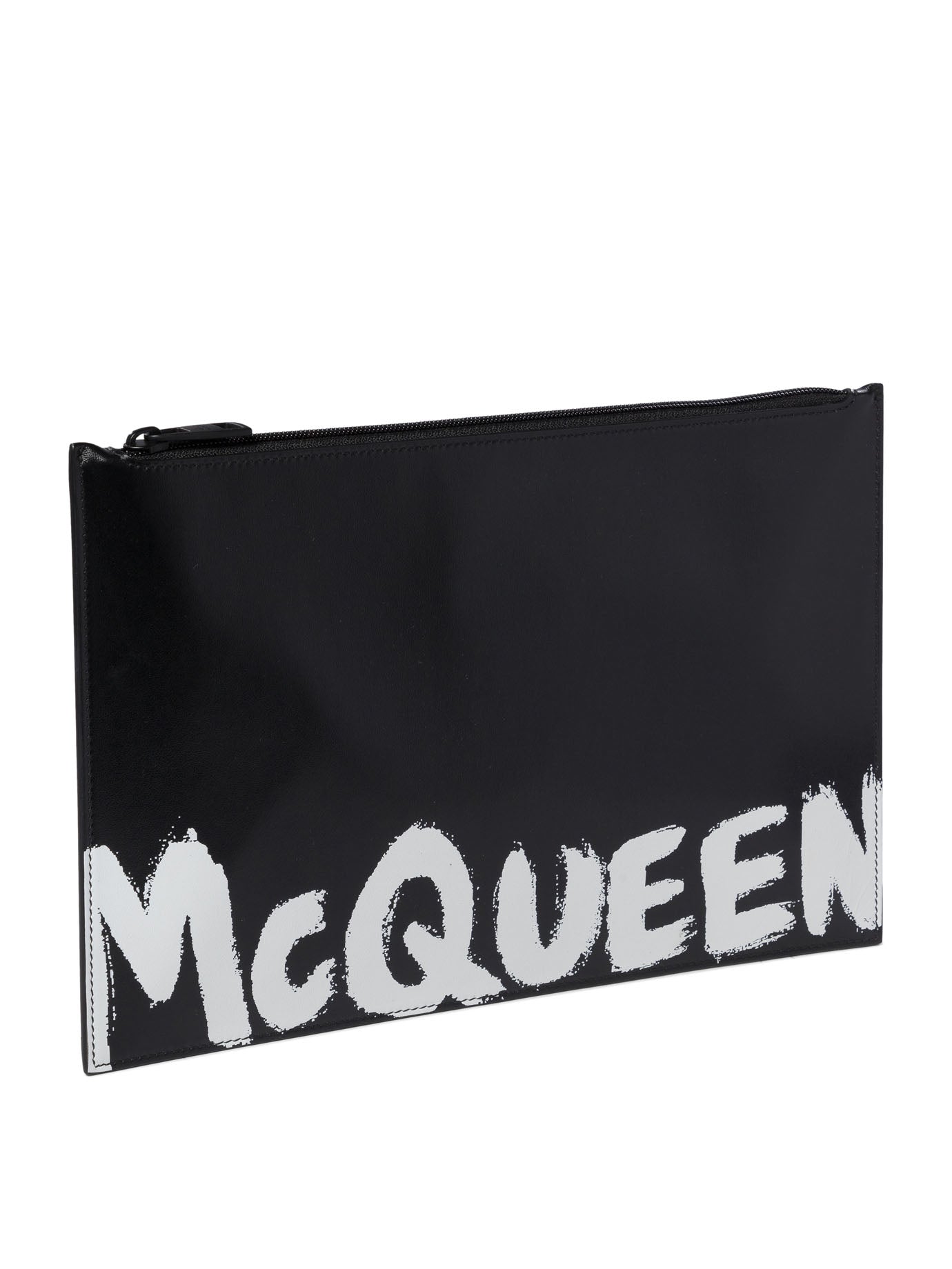 Alexander McQueen Pochette Con Stampa Logo A Contrasto