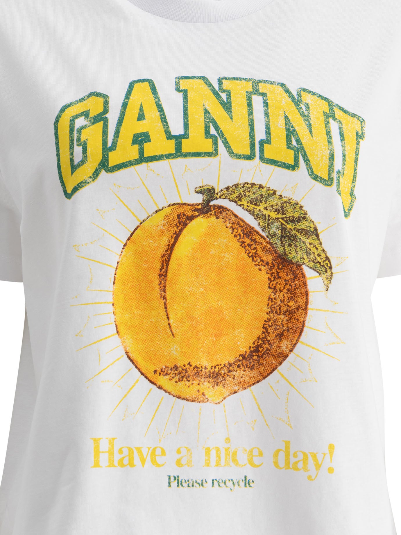 Ganni Basic Jersey Peach Relaxed T-Shirt