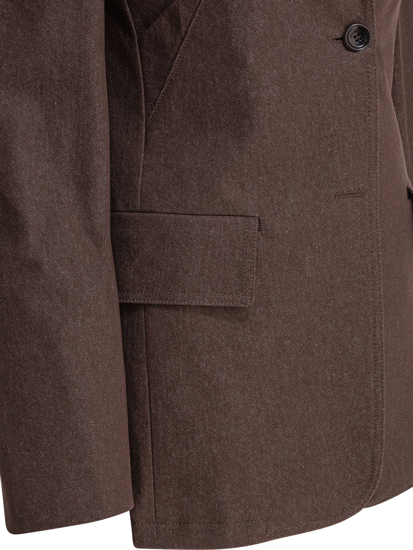 Max Mara Denim-Effect Cotton Blazer