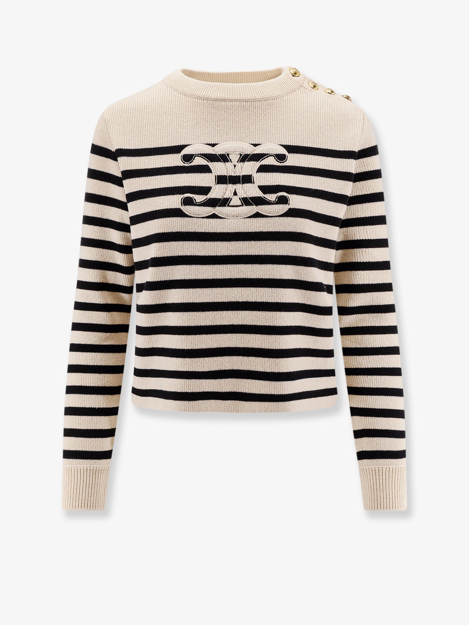 Celine Triomphe Cashmere And Wool Sweater