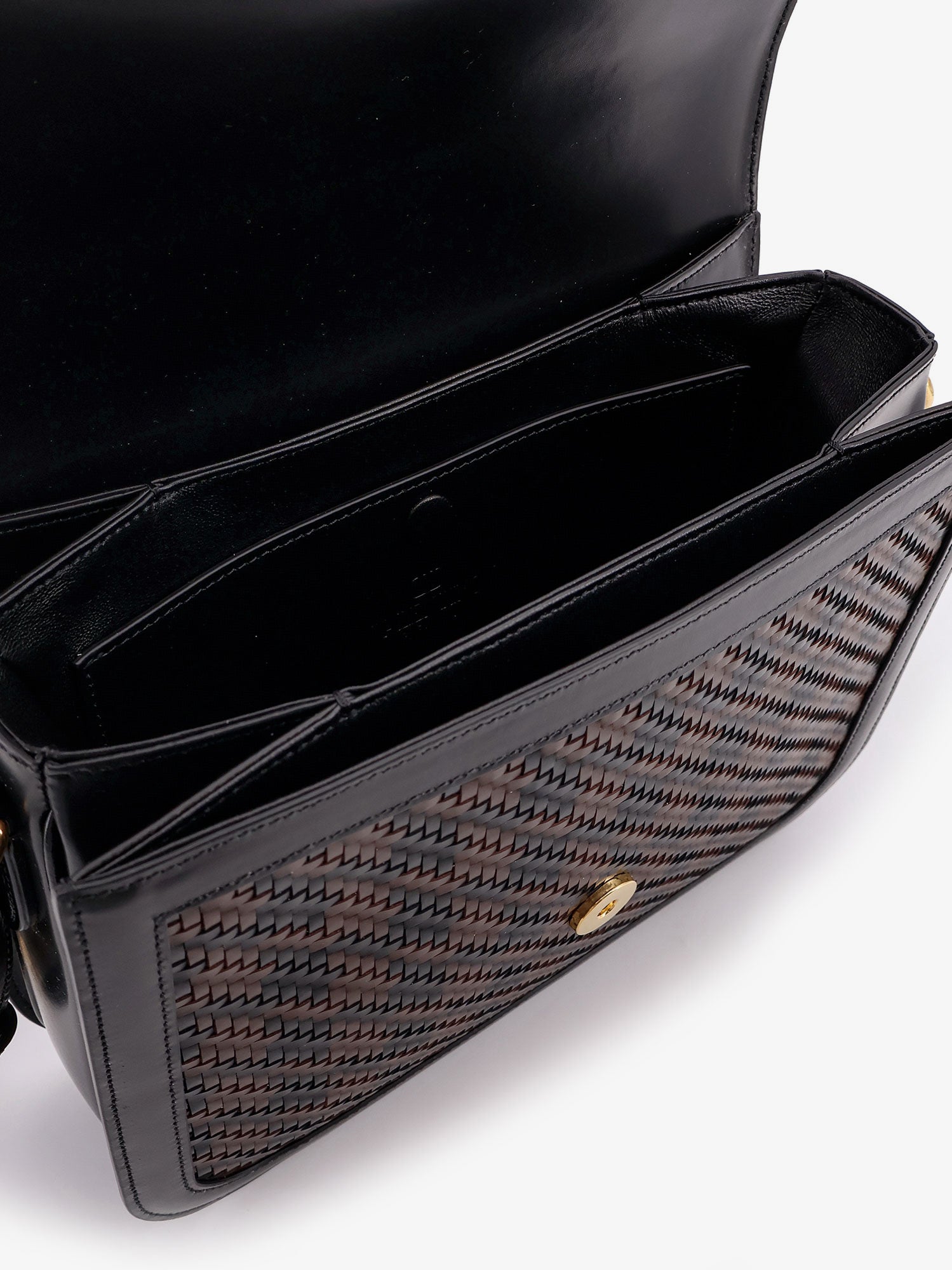 Valentino Valentino Garavani 9to5 Woven Leather Shoulder Bag