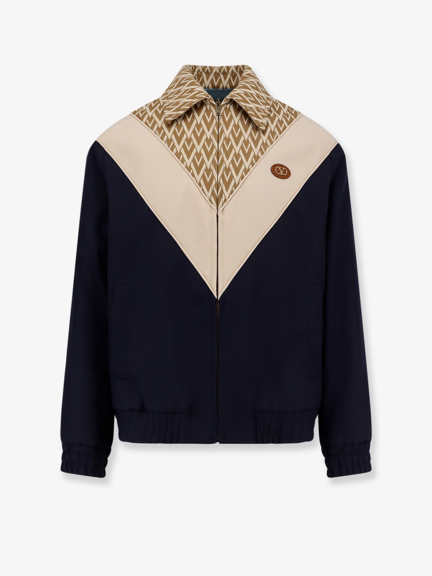 Valentino Toute La V Wool And Cotton Jacket