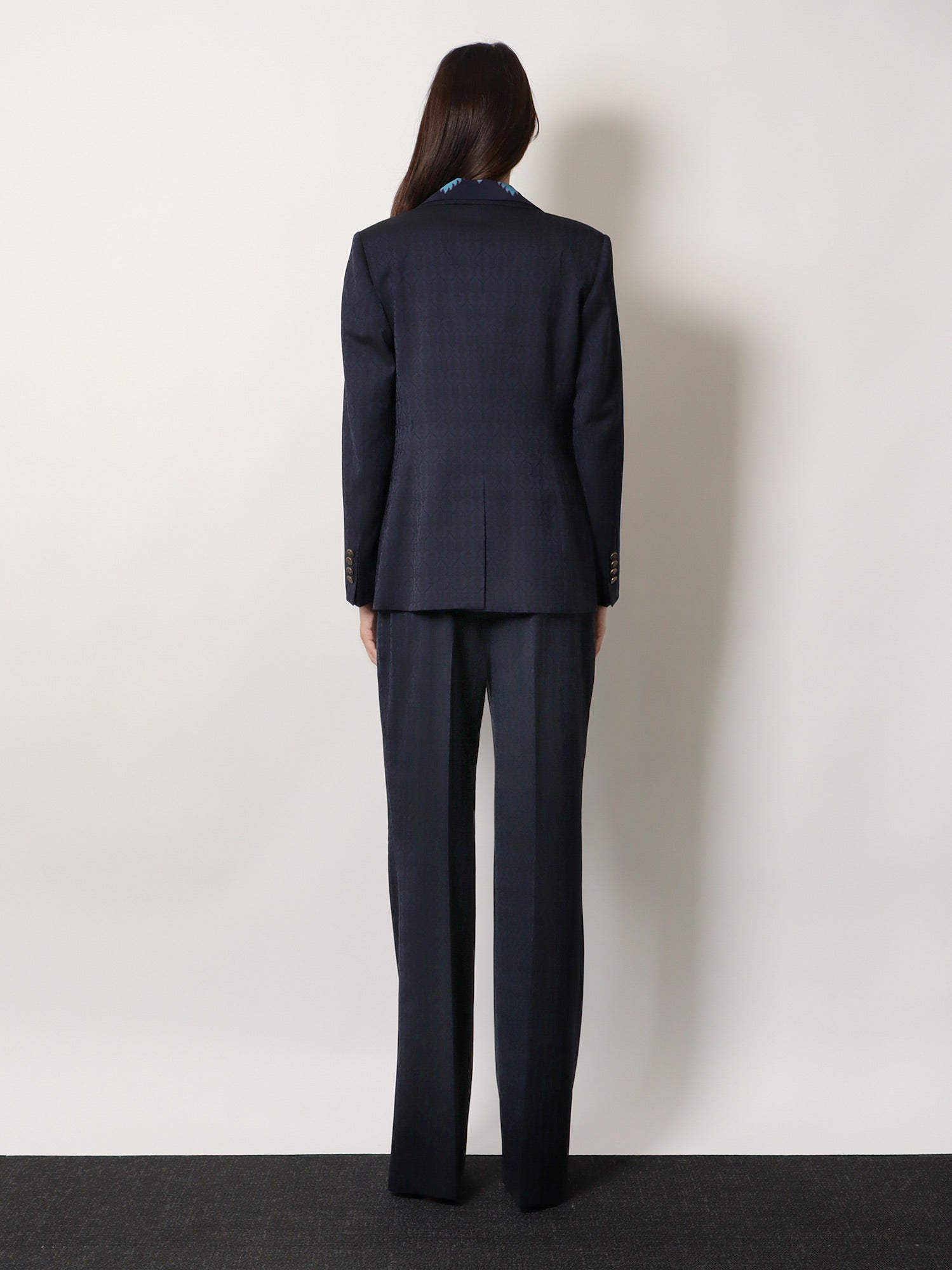 Etro Wool Trousers With Iconic Motif