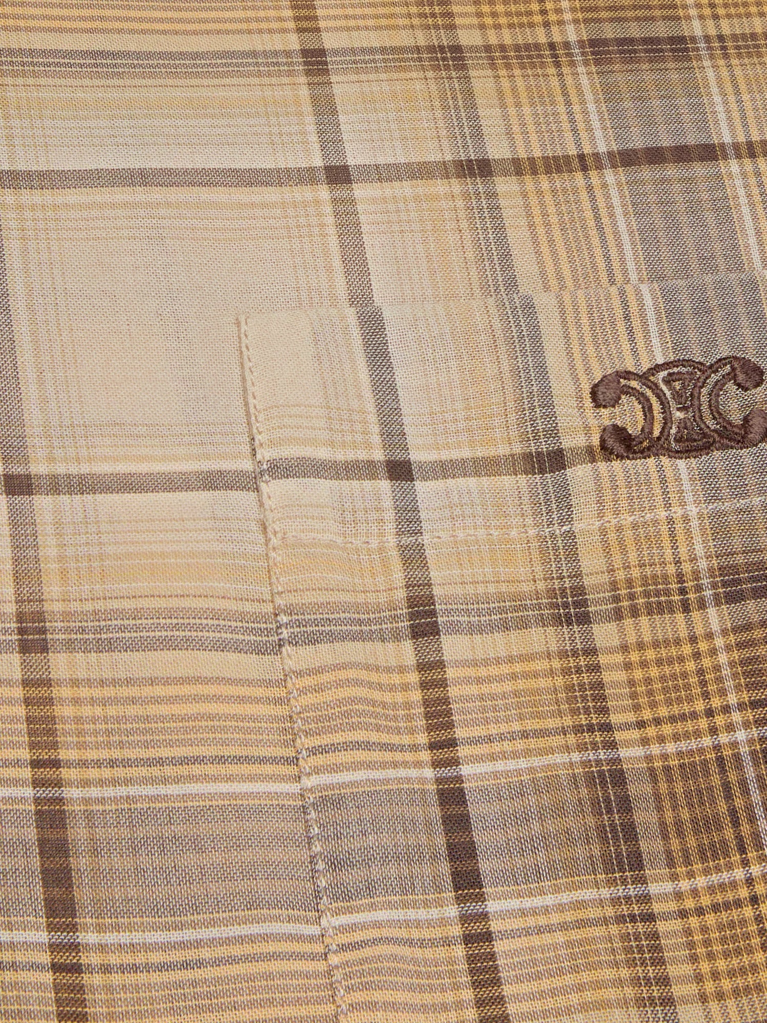 Celine Checked Cotton Shirt