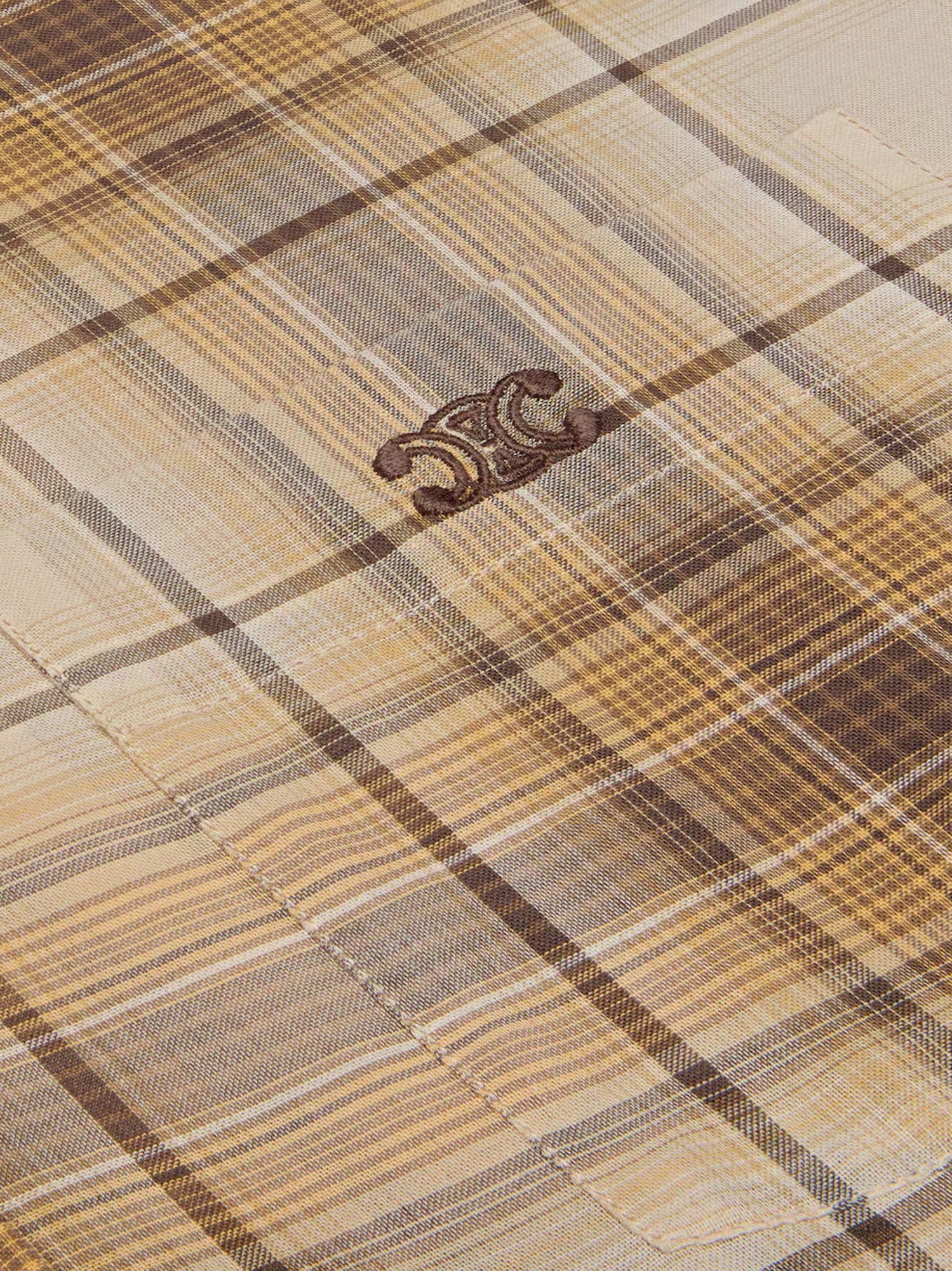 Celine Checked Cotton Shirt